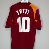 Shop 2005/06 ROMA TOTTI #10 HOME SHIRT (XL) DIADORA, classic football shirts, vintage football shirts & retro soccer jerseys at Cult Kits