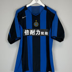 Shop 2005/06 INTER MILAN J.ZANETTI #4 *CHINESE NEW YEAR* HOME SHIRT (M) NIKE, classic football shirts, vintage football shirts & retro soccer jerseys at Cult Kits