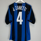 Shop 2005/06 INTER MILAN J.ZANETTI #4 *CHINESE NEW YEAR* HOME SHIRT (M) NIKE, classic football shirts, vintage football shirts & retro soccer jerseys at Cult Kits