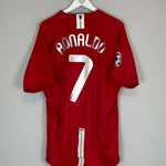 Shop 2007/09 MANCHESTER UNITED RONALDO #7 C/L HOME SHIRT (XXL) NIKE, classic football shirts, vintage football shirts & retro soccer jerseys at Cult Kits