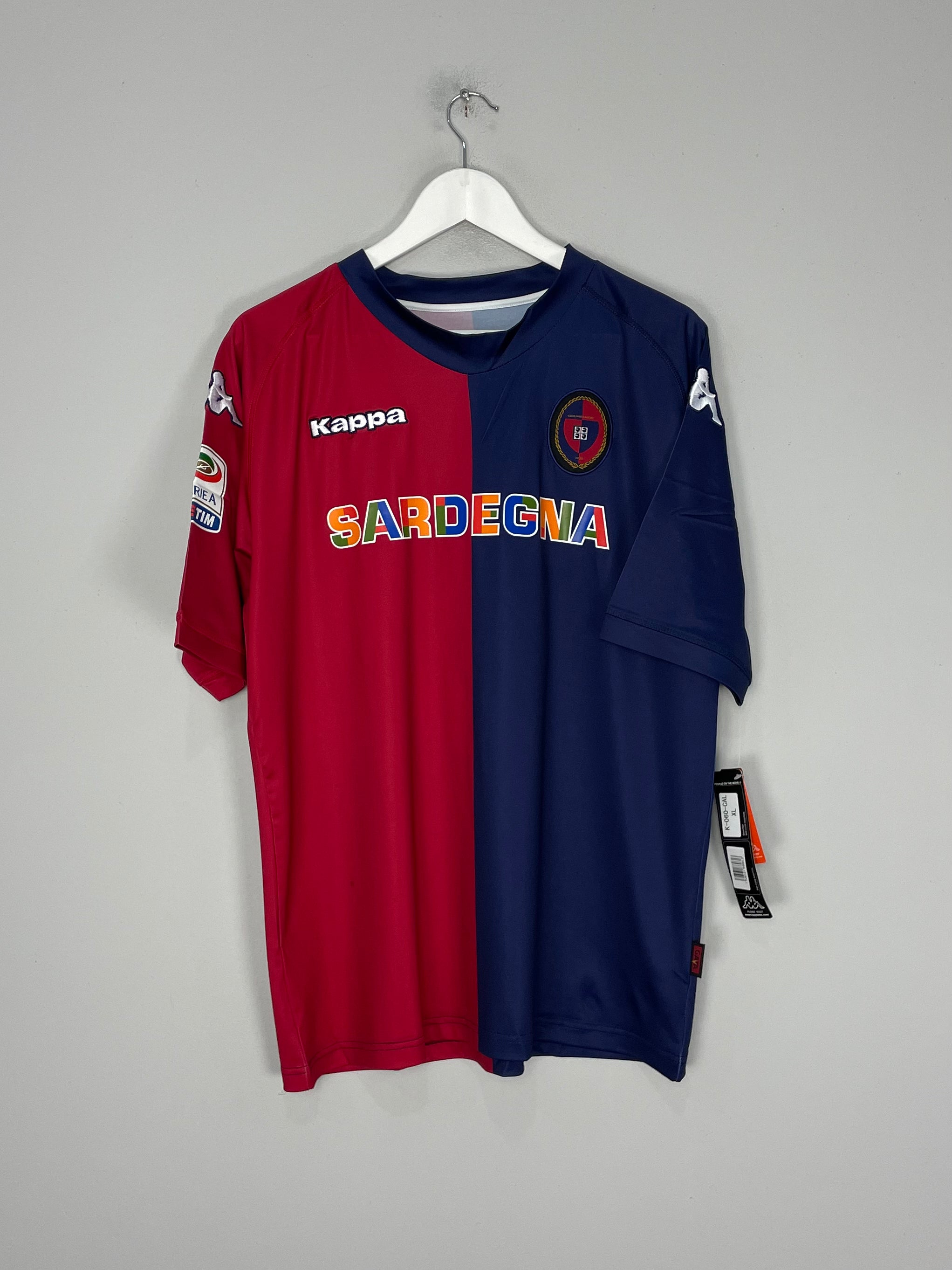 Shop 2011/12 CAGLIARI NAINGGOLAN #4 *BNWT* HOME SHIRT (XL) KAPPA, classic football shirts, vintage football shirts & retro soccer jerseys at Cult Kits