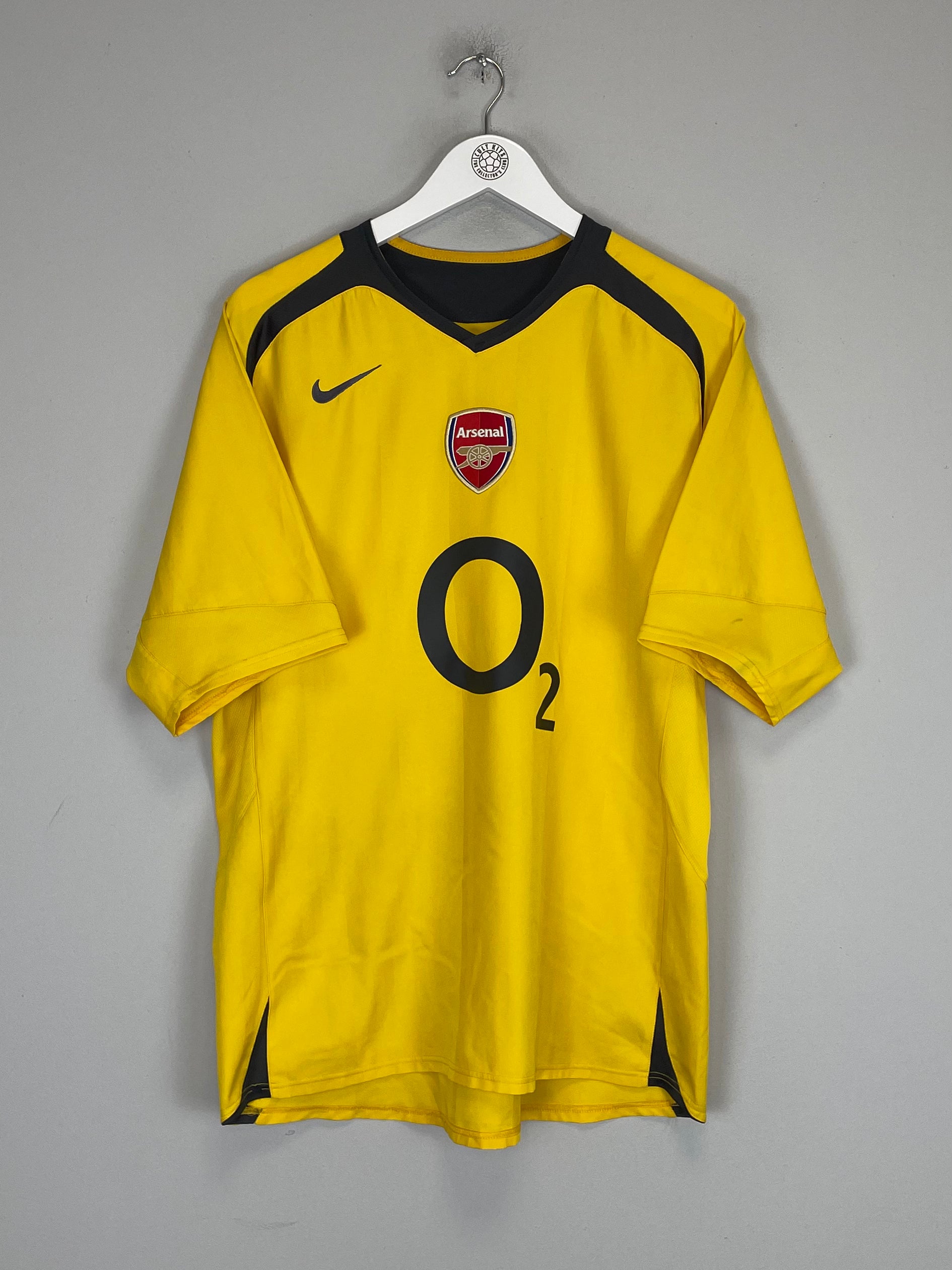 Shop 2005/06 ARSENAL HENRY #14 AWAY SHIRT (L) NIKE, classic football shirts, vintage football shirts & retro soccer jerseys at Cult Kits