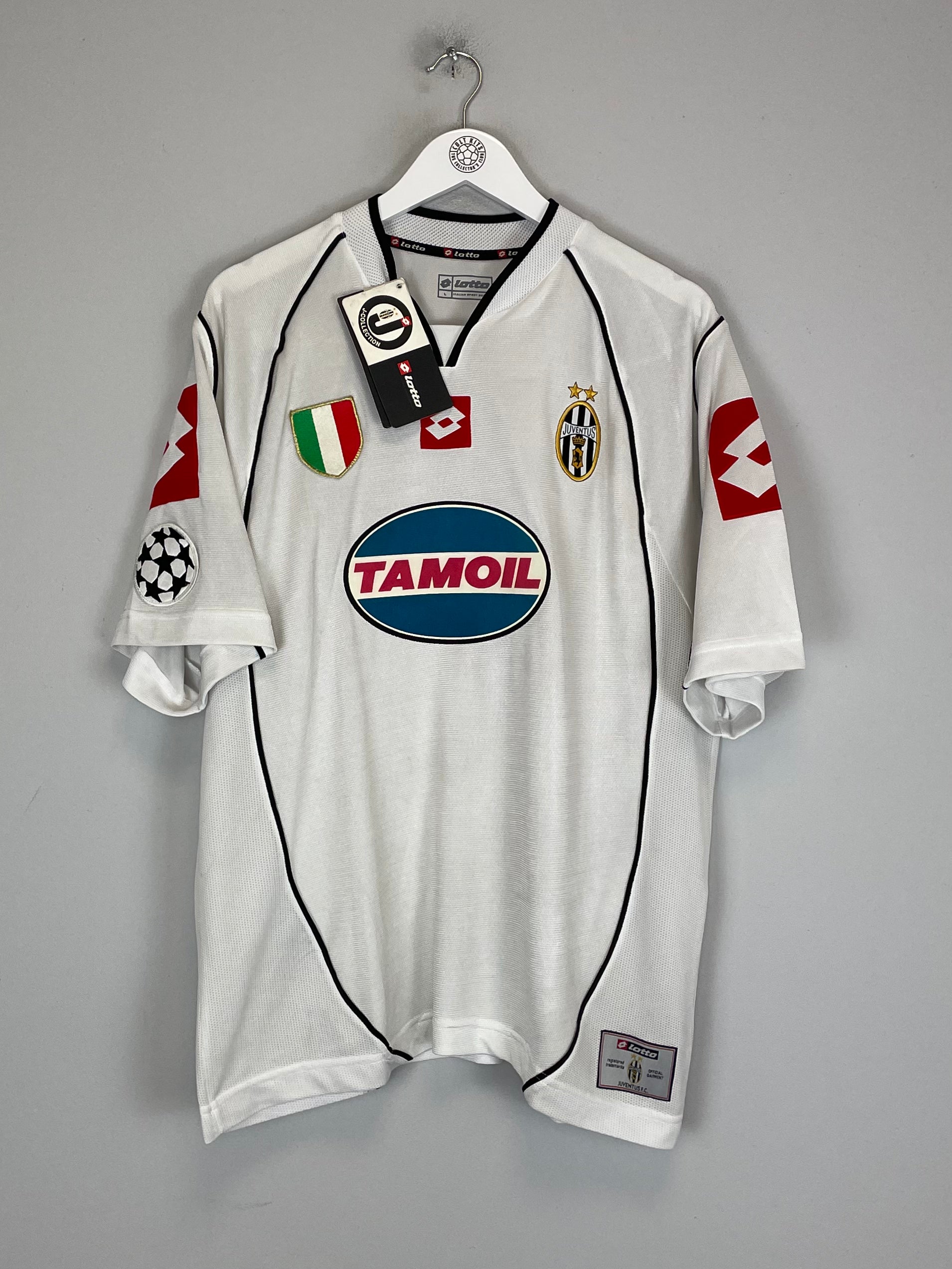 Shop 2002/03 JUVENTUS DEL PIERO #10 *BNWT* C/L AWAY SHIRT (L) LOTTO, classic football shirts, vintage football shirts & retro soccer jerseys at Cult Kits