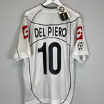 Shop 2002/03 JUVENTUS DEL PIERO #10 *BNWT* C/L AWAY SHIRT (L) LOTTO, classic football shirts, vintage football shirts & retro soccer jerseys at Cult Kits