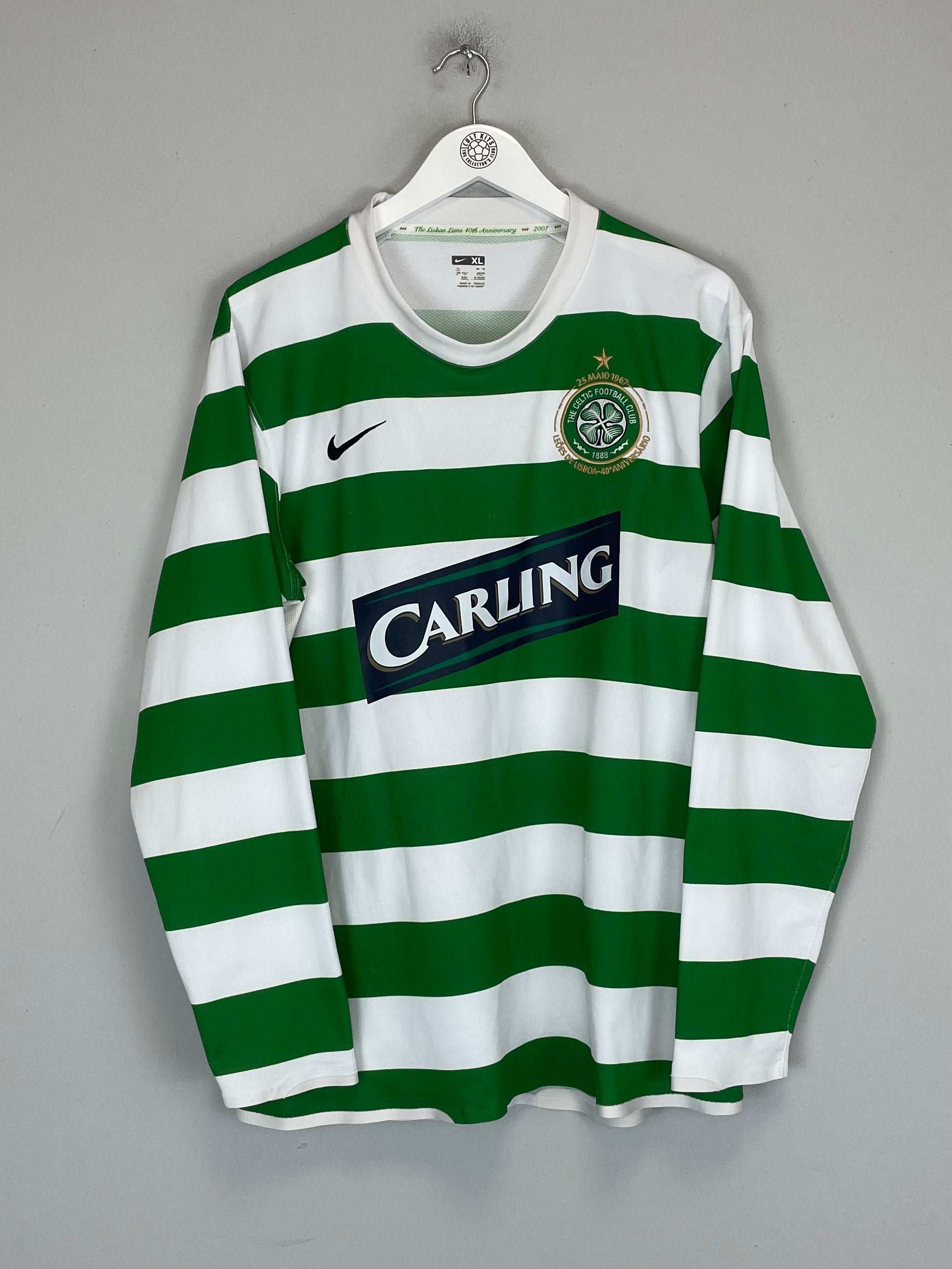 Shop 2007/08 CELTIC NAKAMURA #25 L/S HOME SHIRT (XL) NIKE, classic football shirts, vintage football shirts & retro soccer jerseys at Cult Kits
