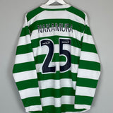 Shop 2007/08 CELTIC NAKAMURA #25 L/S HOME SHIRT (XL) NIKE, classic football shirts, vintage football shirts & retro soccer jerseys at Cult Kits