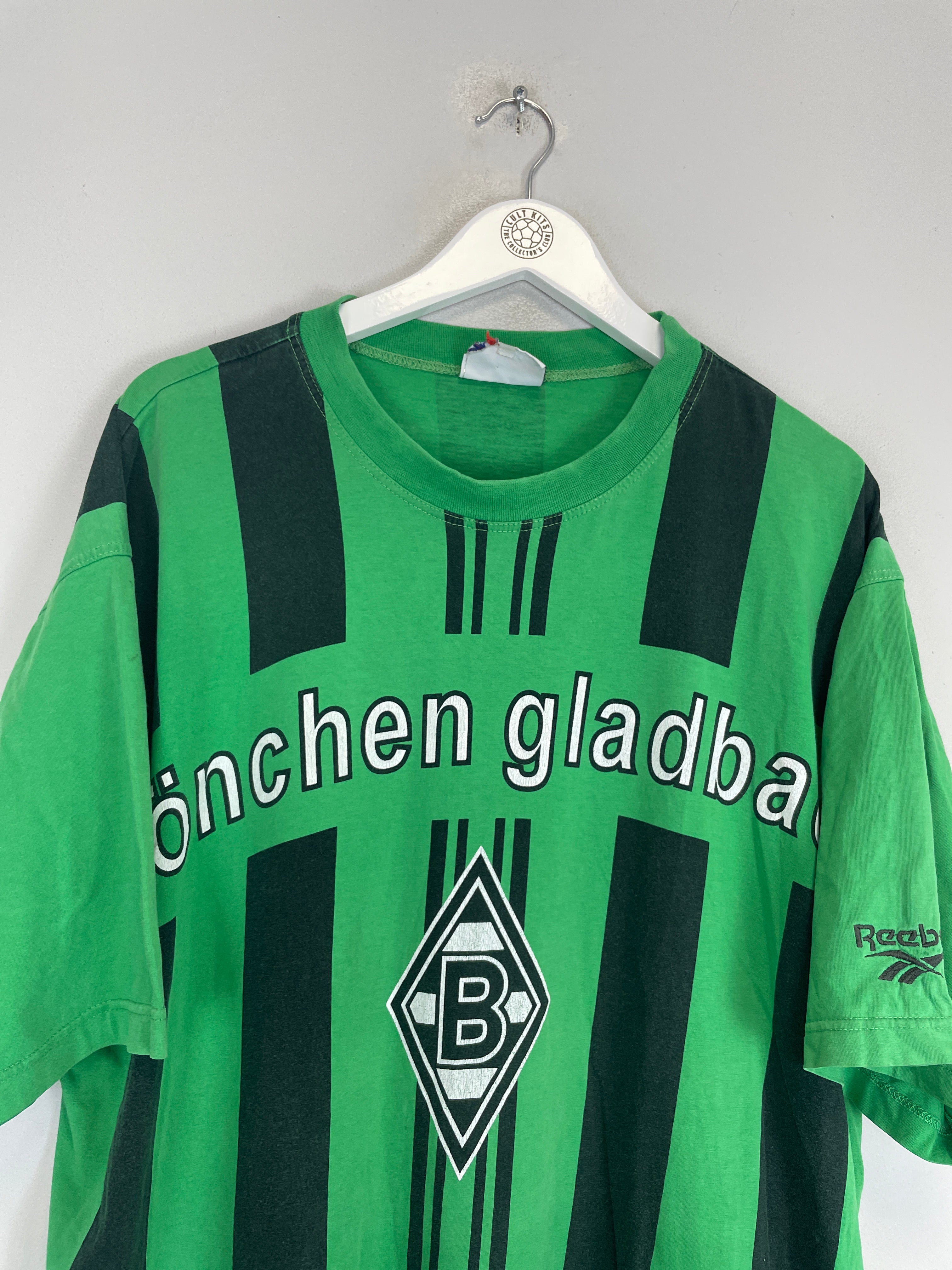 Shop 1995/96 MONCHENGLADBACH T-SHIRT (XXL) REEBOK, classic football shirts, vintage football shirts & retro soccer jerseys at Cult Kits