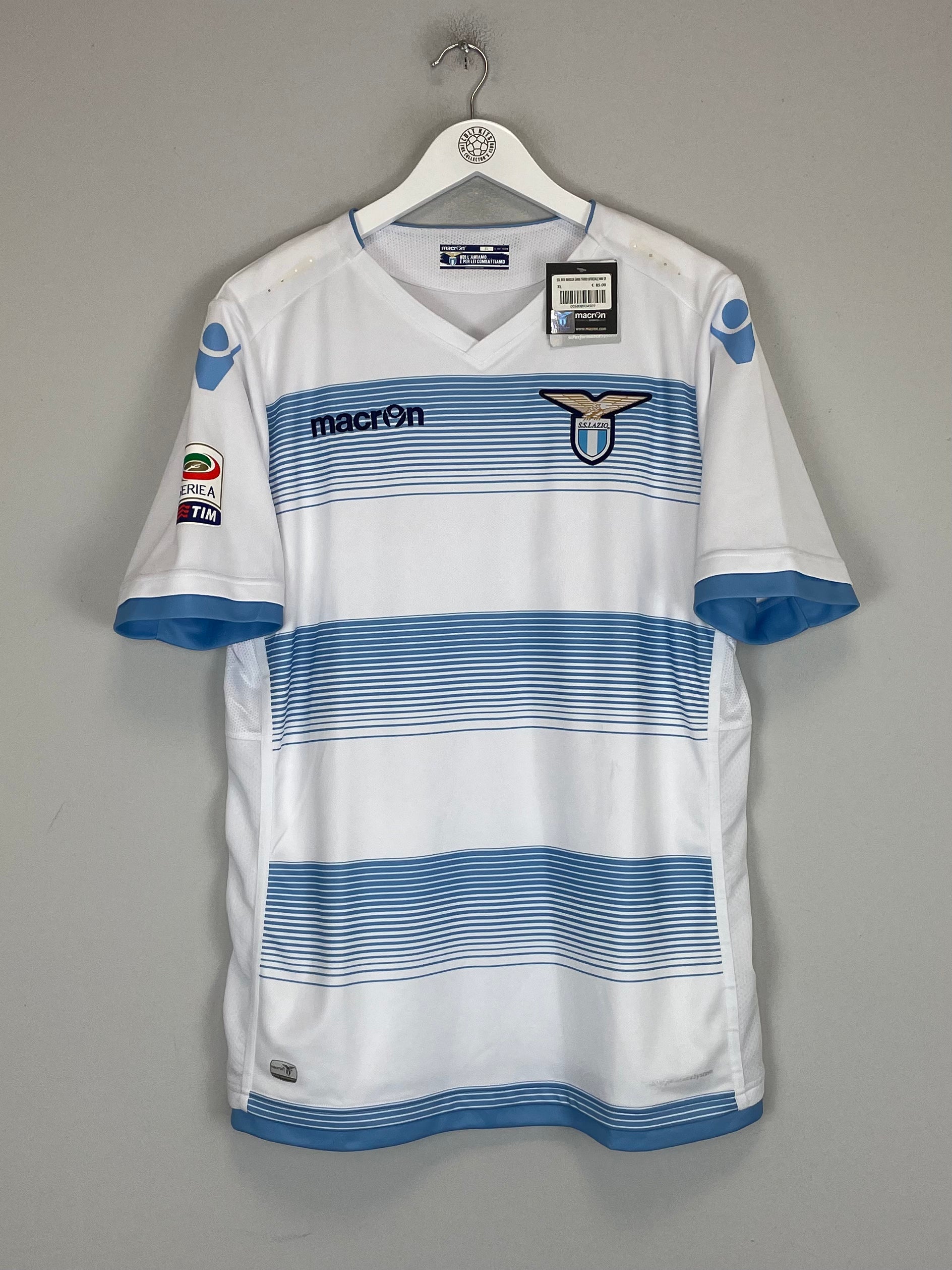 Shop 2016/17 LAZIO BIGLIA #20 *BNWT* THIRD SHIRT (XL) MACRON, classic football shirts, vintage football shirts & retro soccer jerseys at Cult Kits