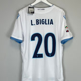 Shop 2016/17 LAZIO BIGLIA #20 *BNWT* THIRD SHIRT (XL) MACRON, classic football shirts, vintage football shirts & retro soccer jerseys at Cult Kits