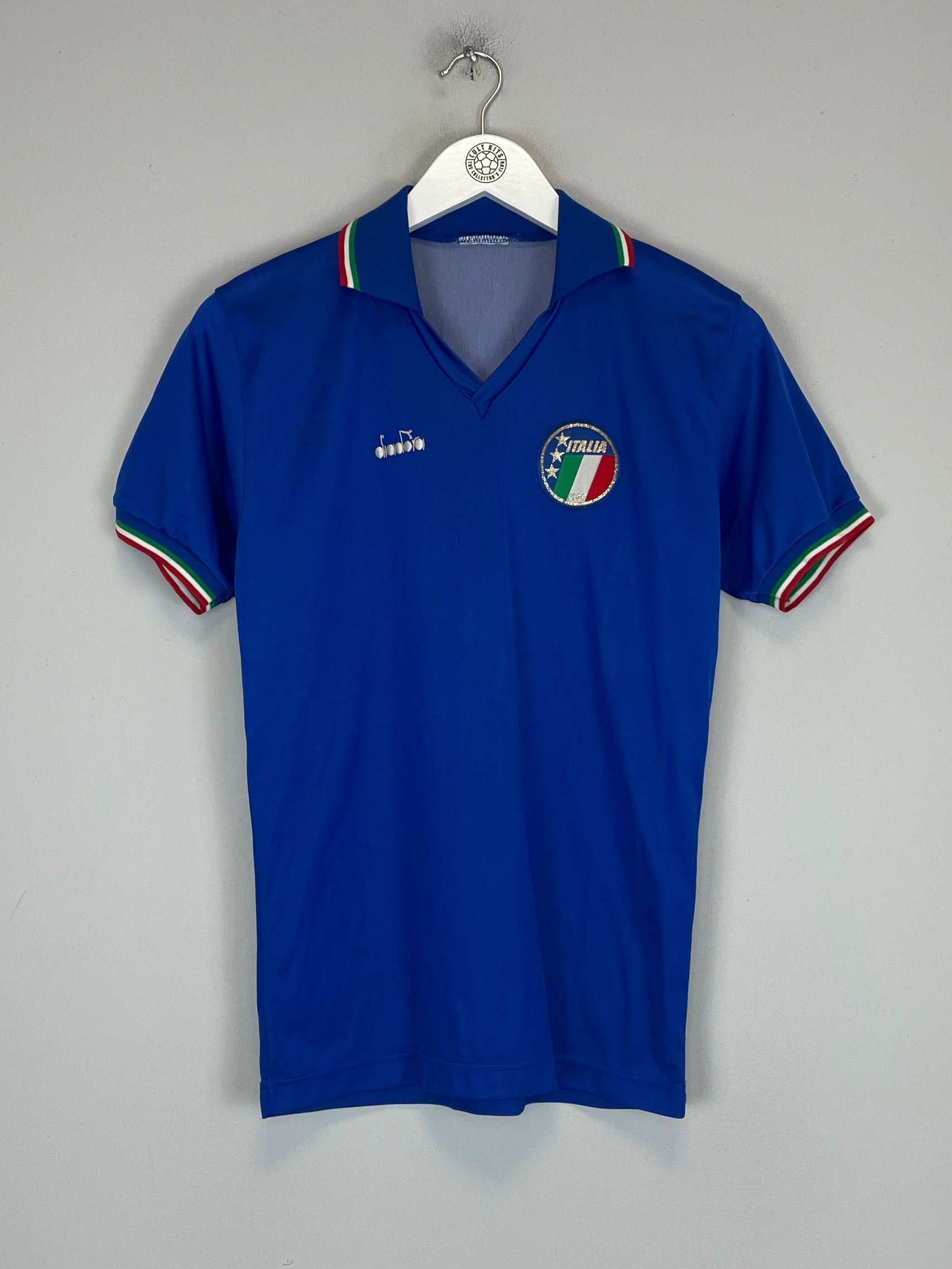 Shop 1986/90 ITALY HOME SHIRT (S) DIADORA, classic football shirts, vintage football shirts & retro soccer jerseys at Cult Kits
