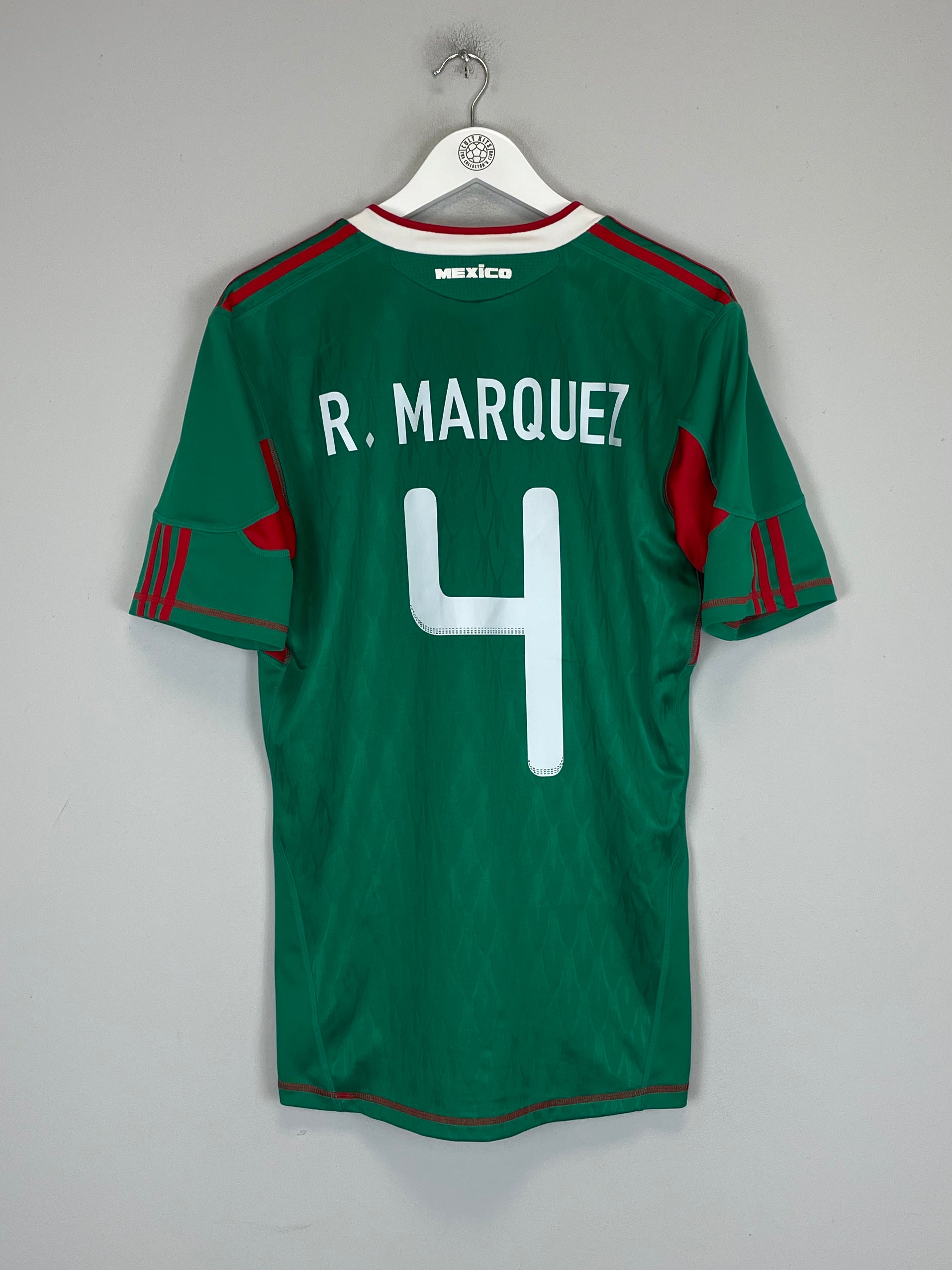 Shop 2010 MEXICO R.MARQUEZ #4 HOME SHIRT (M) ADIDAS, classic football shirts, vintage football shirts & retro soccer jerseys at Cult Kits