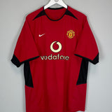 Shop 2002/04 MANCHESTER UNITED RONALDO #7 HOME SHIRT (L) NIKE, classic football shirts, vintage football shirts & retro soccer jerseys at Cult Kits