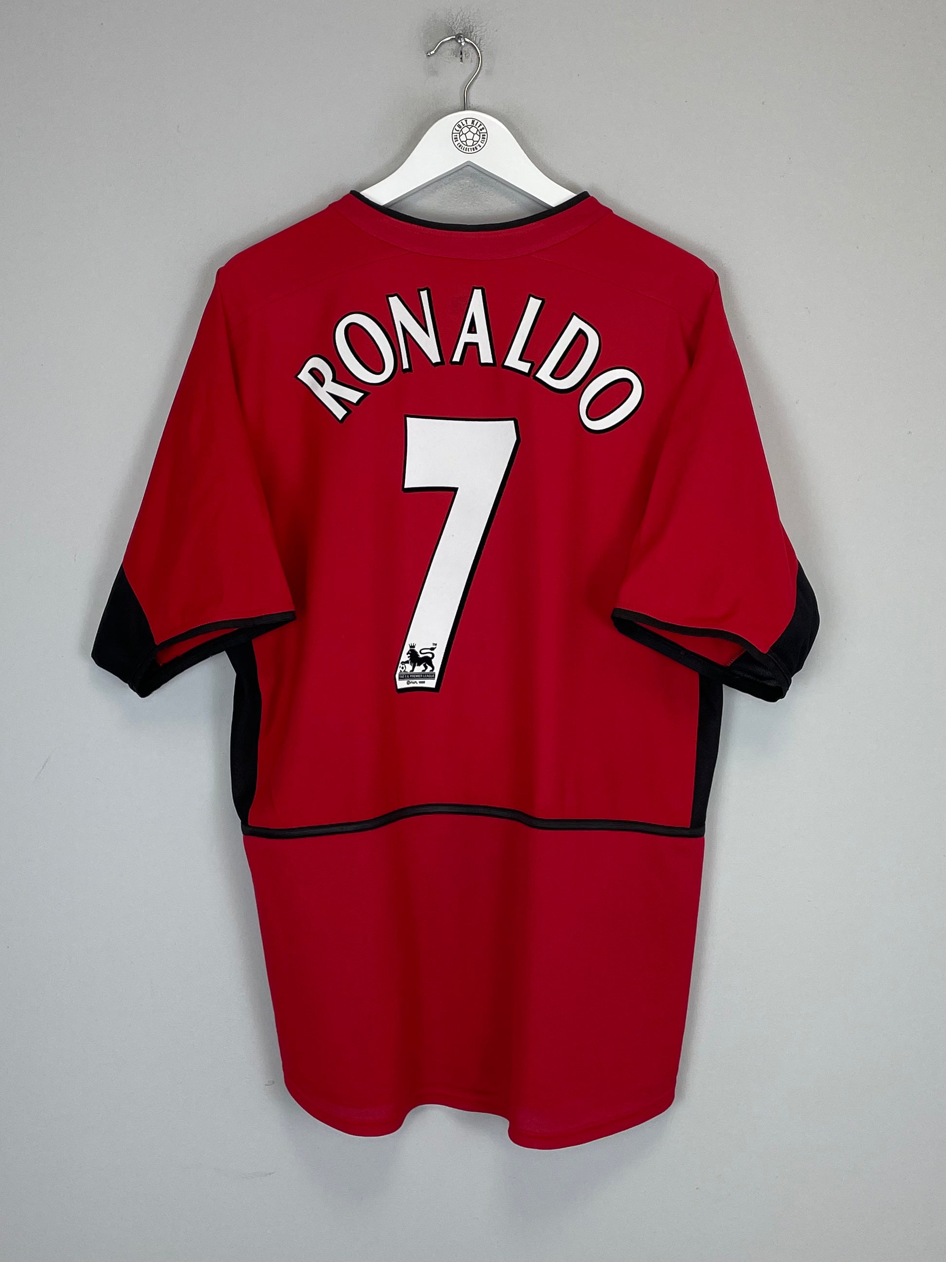 Shop 2002/04 MANCHESTER UNITED RONALDO #7 HOME SHIRT (L) NIKE, classic football shirts, vintage football shirts & retro soccer jerseys at Cult Kits