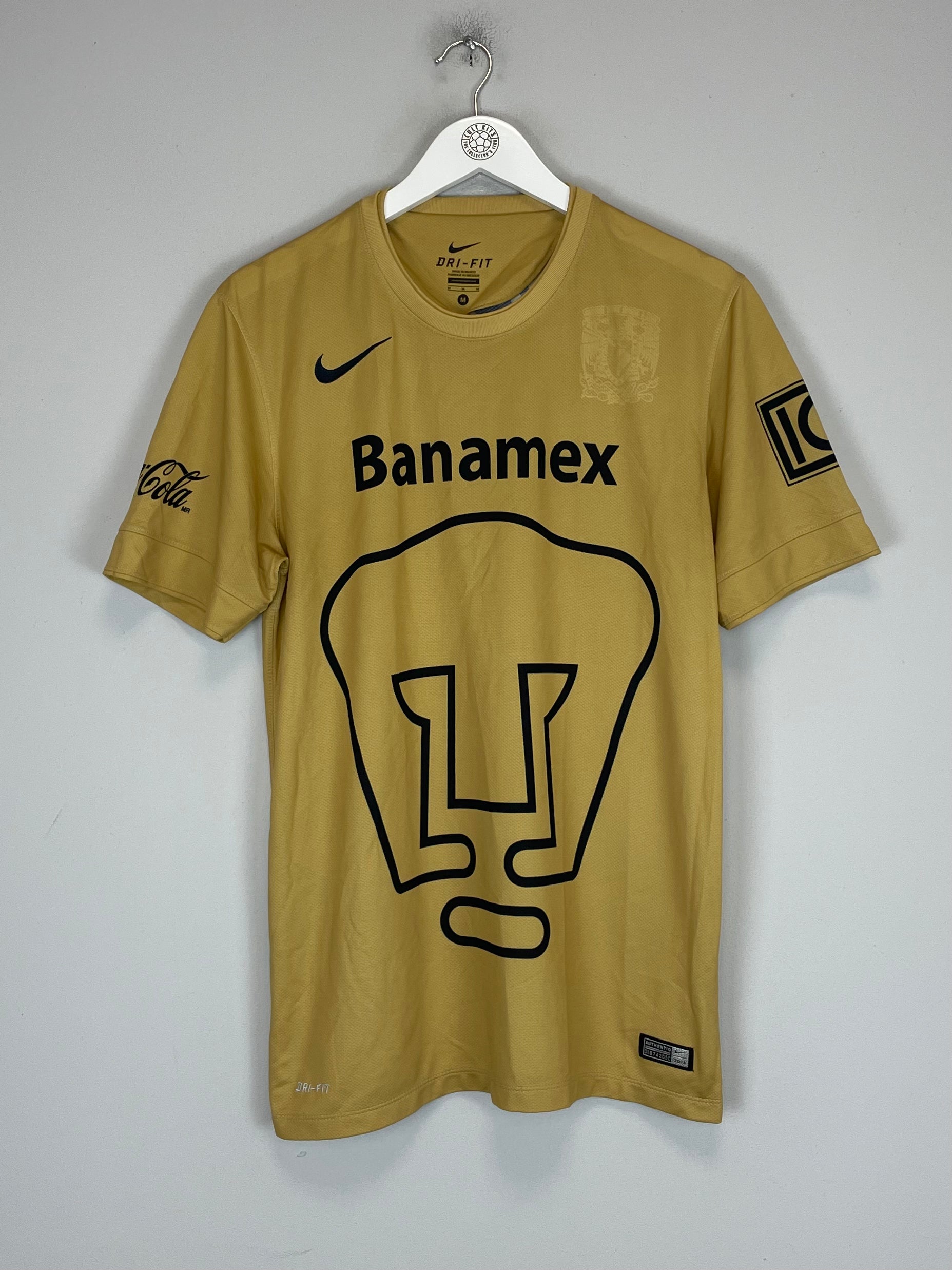 Shop 2014/15 UNAM PUMAS HOME SHIRT (M) NIKE, classic football shirts, vintage football shirts & retro soccer jerseys at Cult Kits