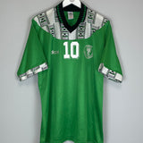Shop 1994/95 NIGERIA OKOCHA #10 HOME SHIRT (XL) ADIDAS, classic football shirts, vintage football shirts & retro soccer jerseys at Cult Kits