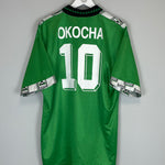 Shop 1994/95 NIGERIA OKOCHA #10 HOME SHIRT (XL) ADIDAS, classic football shirts, vintage football shirts & retro soccer jerseys at Cult Kits