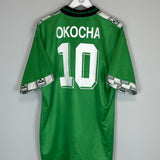 Shop 1994/95 NIGERIA OKOCHA #10 HOME SHIRT (XL) ADIDAS, classic football shirts, vintage football shirts & retro soccer jerseys at Cult Kits