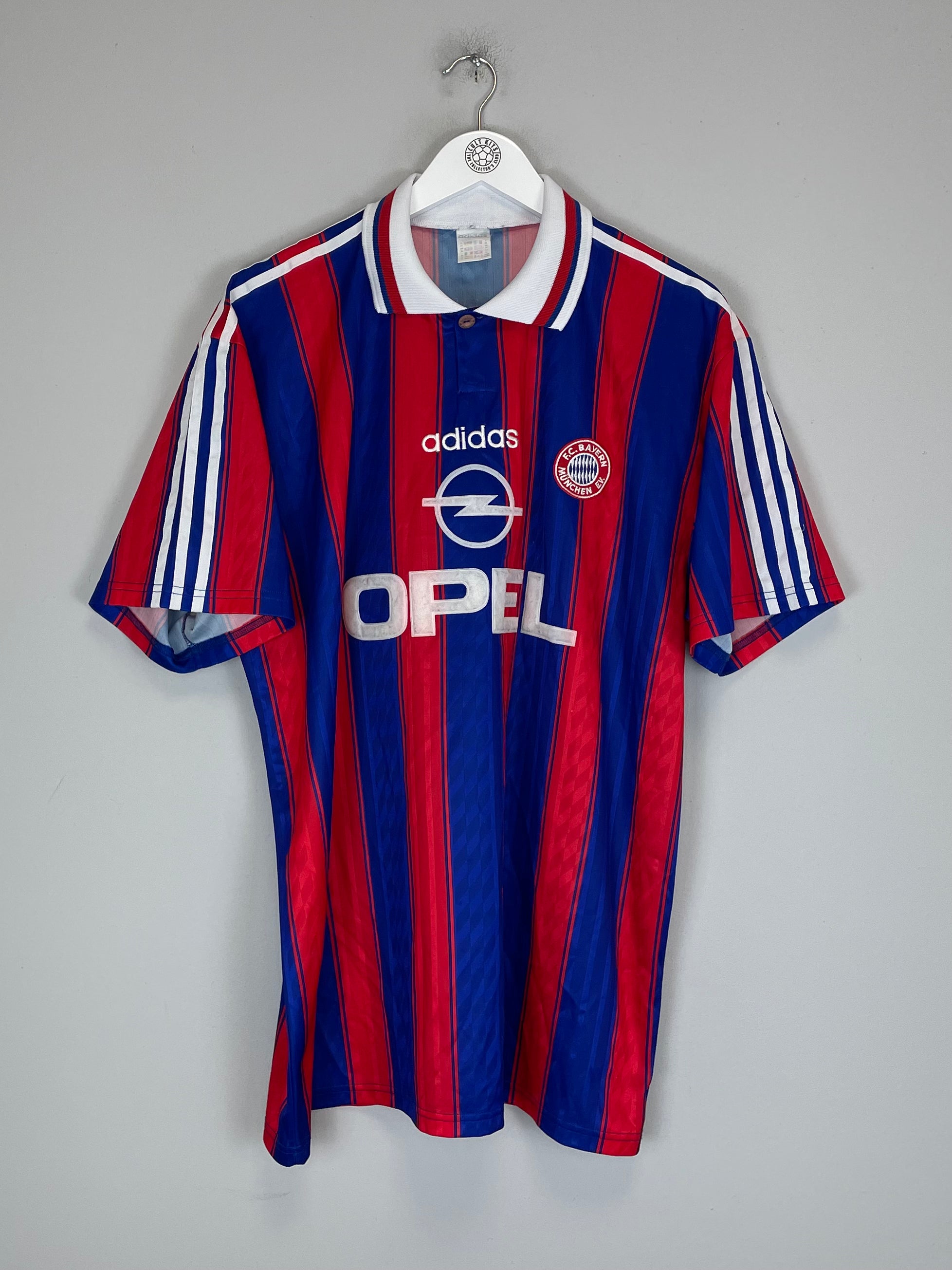 Shop 1995/96 BAYERN MUNICH HOME SHIRT (XL) ADIDAS, classic football shirts, vintage football shirts & retro soccer jerseys at Cult Kits