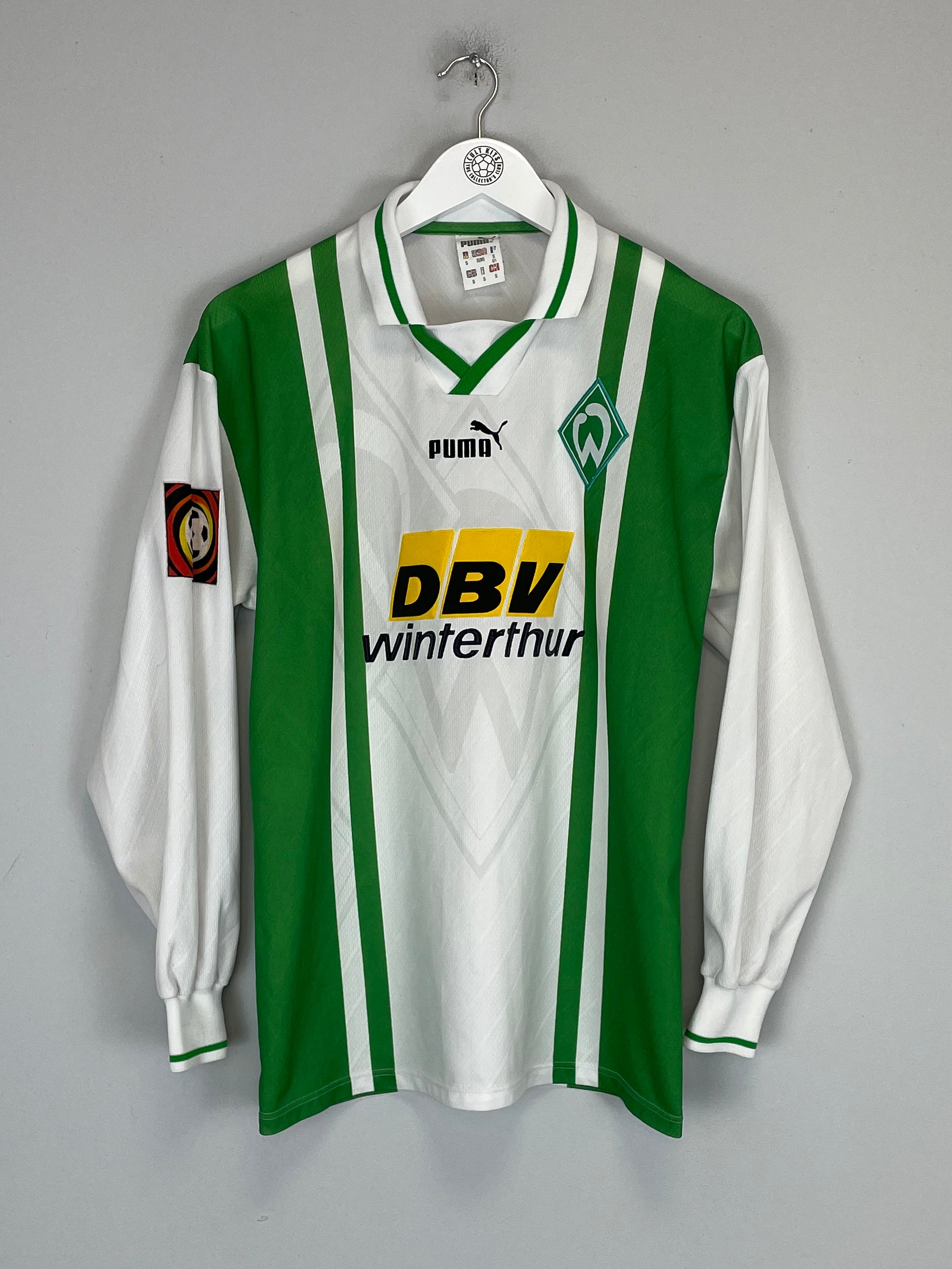 Shop 1996/97 WERDER BREMEN L/S HOME SHIRT (S) PUMA, classic football shirts, vintage football shirts & retro soccer jerseys at Cult Kits