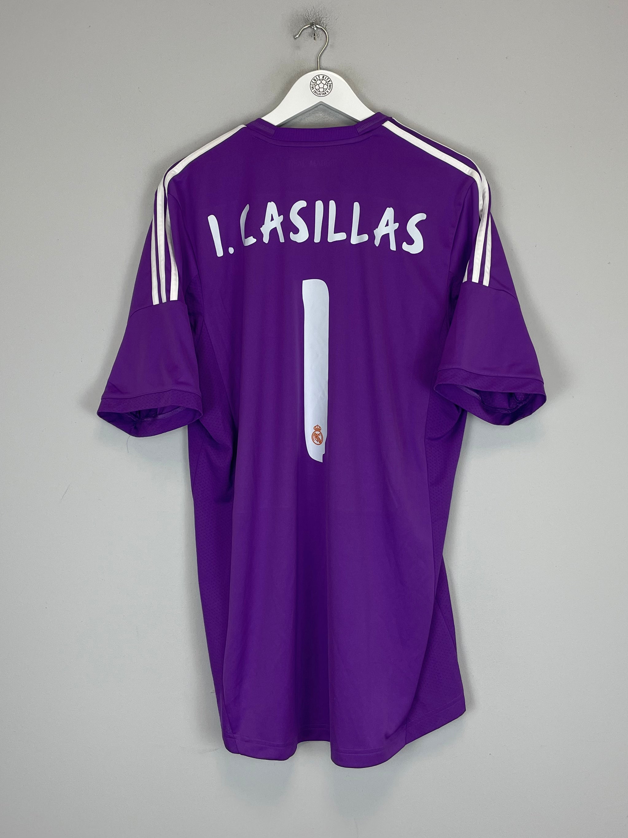 Shop 2013/14 REAL MADRID CASILLAS #1 GK SHIRT (XL) ADIDAS, classic football shirts, vintage football shirts & retro soccer jerseys at Cult Kits