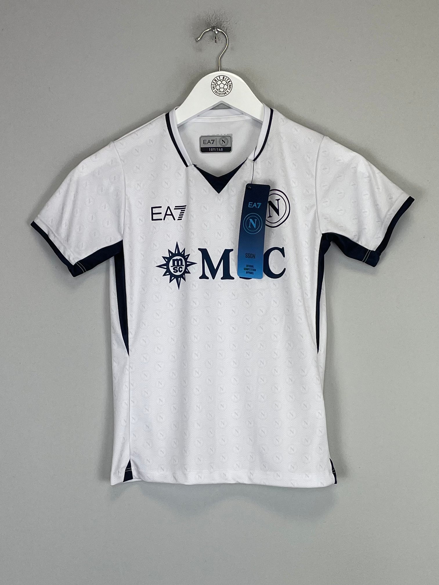 Shop 2024/25 Napoli *BNWT* Stadium Away Shirt (Kids - Multiple Sizes) EA7, classic football shirts, vintage football shirts & retro soccer jerseys at Cult Kits