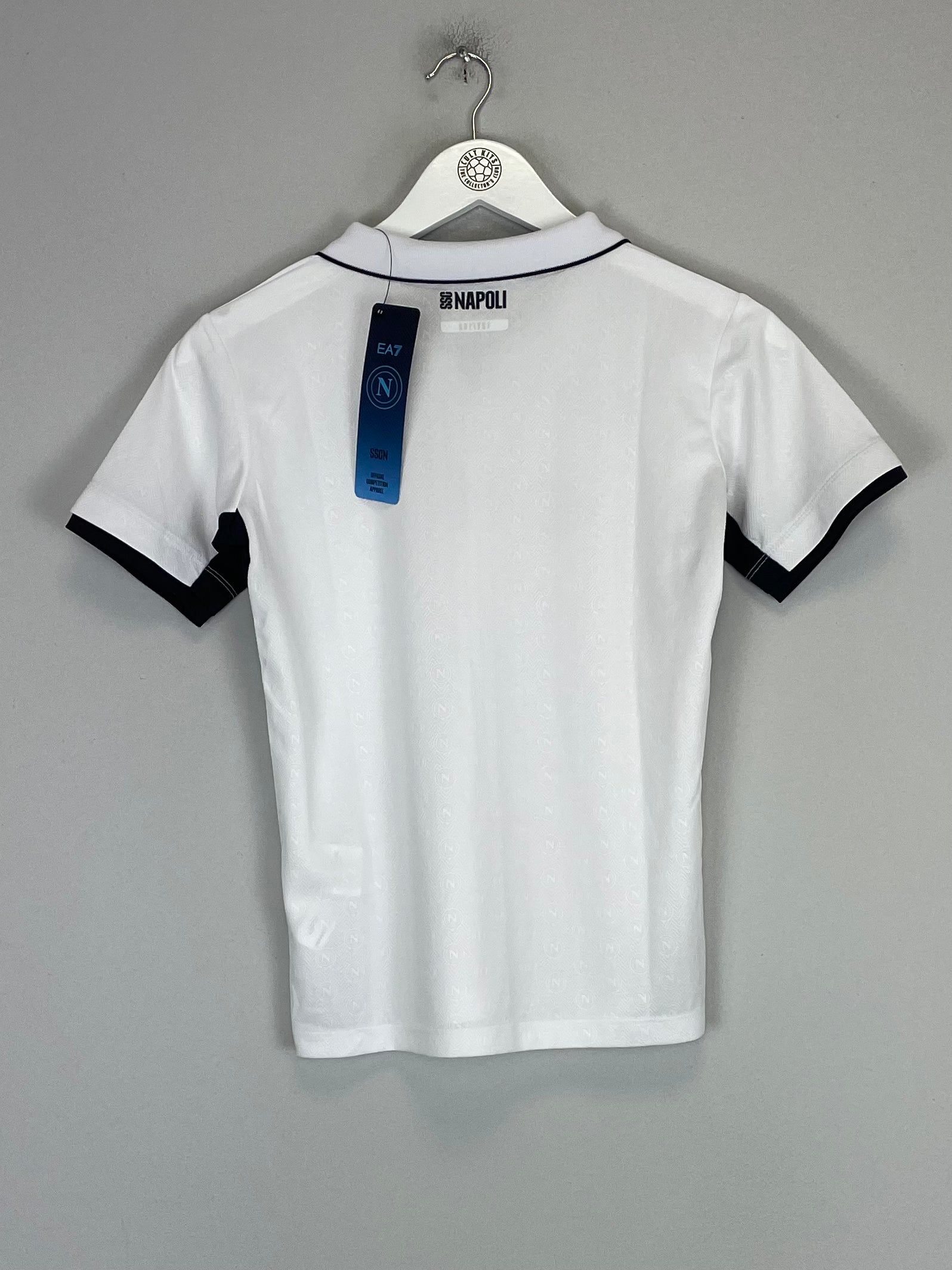 Shop 2024/25 Napoli *BNWT* Authentic Away Shirt (Kids - Multiple Sizes) EA7, classic football shirts, vintage football shirts & retro soccer jerseys at Cult Kits