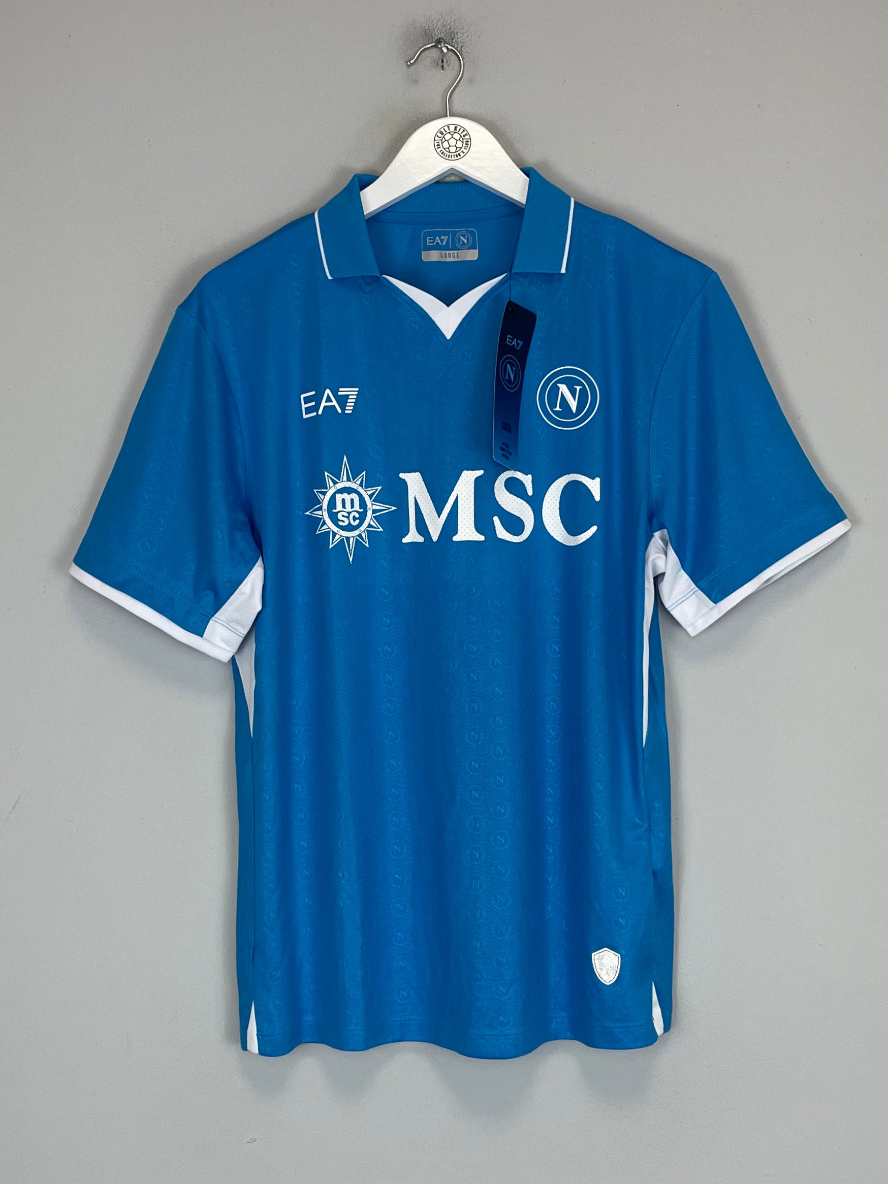 Shop 2024/25 Napoli *BNWT* Authentic Home Shirt (Multiple Sizes) EA7, classic football shirts, vintage football shirts & retro soccer jerseys at Cult Kits