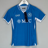 Shop 2024/25 Napoli *BNWT* Stadium Home Shirt (Kids - Multiple Sizes) EA7, classic football shirts, vintage football shirts & retro soccer jerseys at Cult Kits
