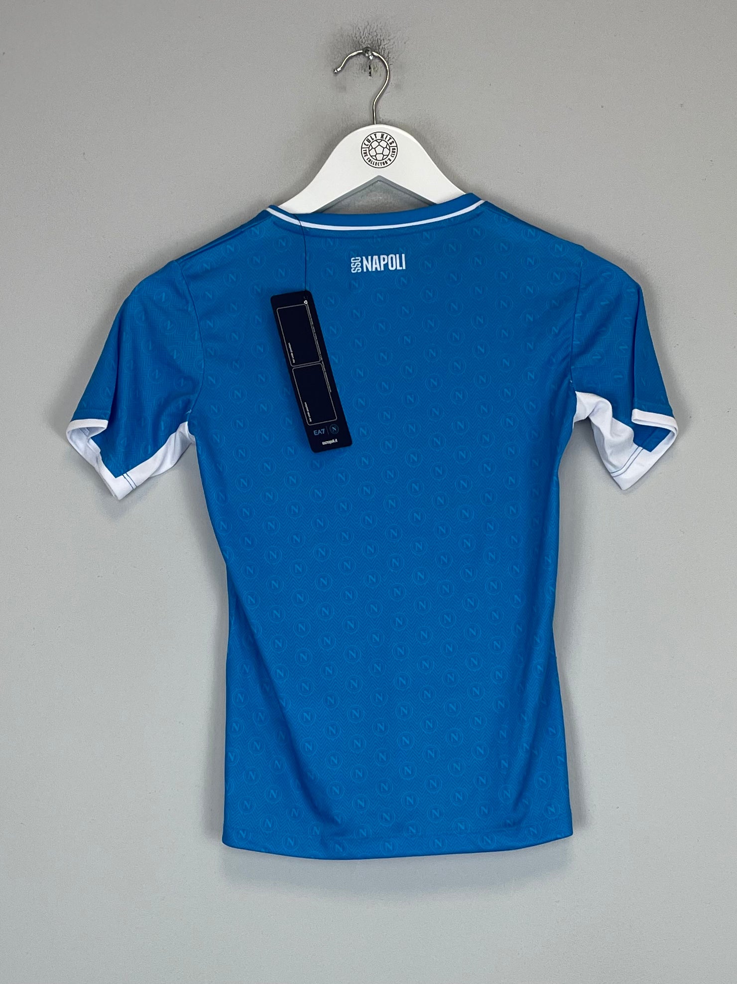 Shop 2024/25 Napoli *BNWT* Stadium Home Shirt (Kids - Multiple Sizes) EA7, classic football shirts, vintage football shirts & retro soccer jerseys at Cult Kits