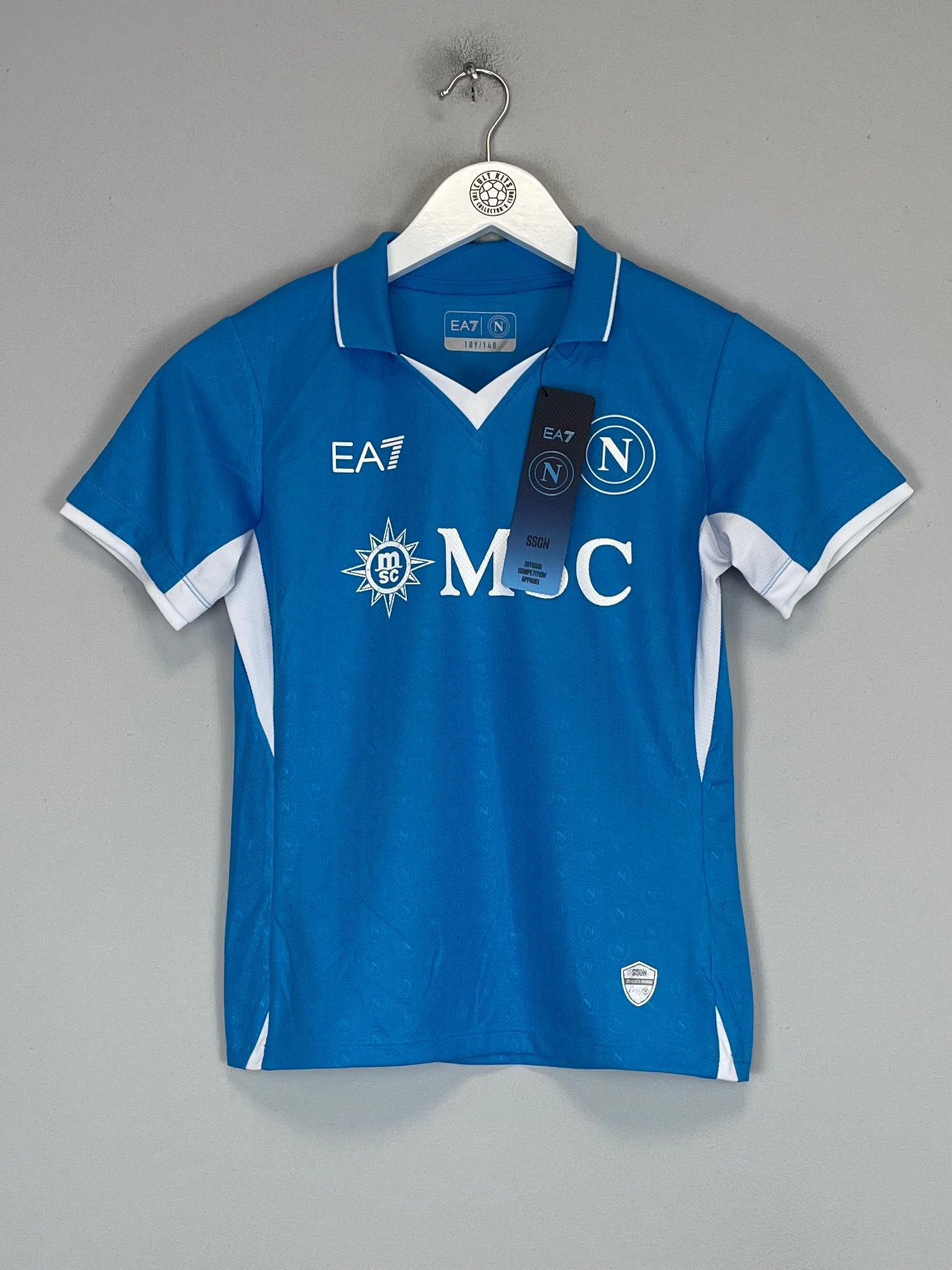 Shop 2024/25 Napoli *BNWT* Authentic Home Shirt (Kids - Multiple Sizes) EA7, classic football shirts, vintage football shirts & retro soccer jerseys at Cult Kits