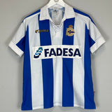 Shop 2006/07 DEPORTIVO LA CORUNA *CENTENARY* HOME SHIRT (XS) JOMA, classic football shirts, vintage football shirts & retro soccer jerseys at Cult Kits