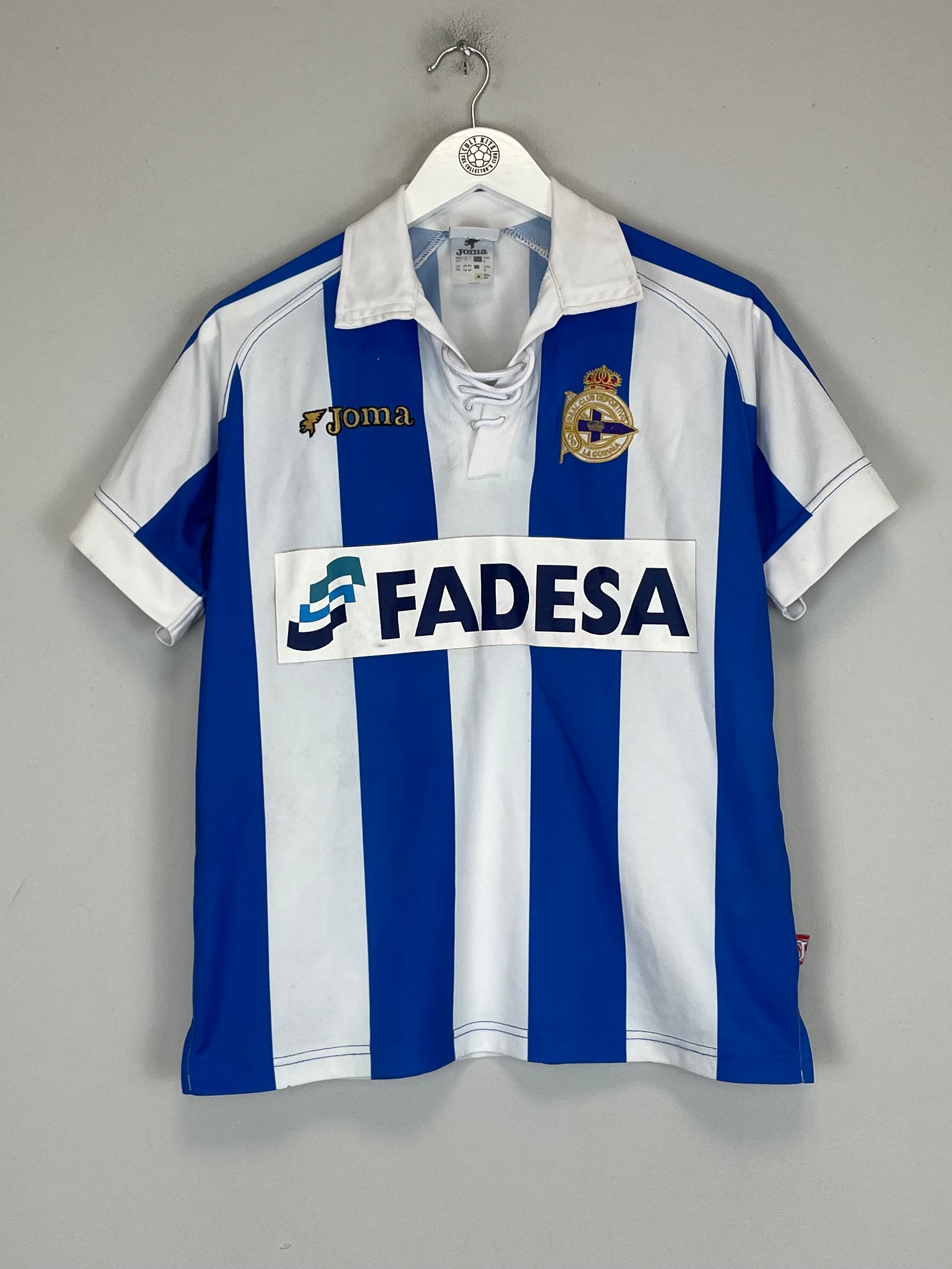 Shop 2006/07 DEPORTIVO LA CORUNA *CENTENARY* HOME SHIRT (XS) JOMA, classic football shirts, vintage football shirts & retro soccer jerseys at Cult Kits