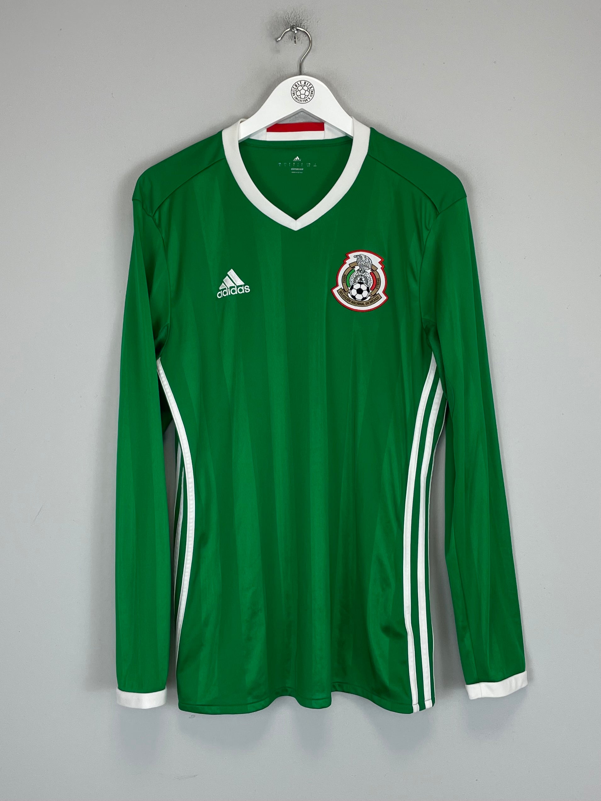 Shop 2016/17 MEXICO L/S HOME SHIRT (L) ADIDAS, classic football shirts, vintage football shirts & retro soccer jerseys at Cult Kits