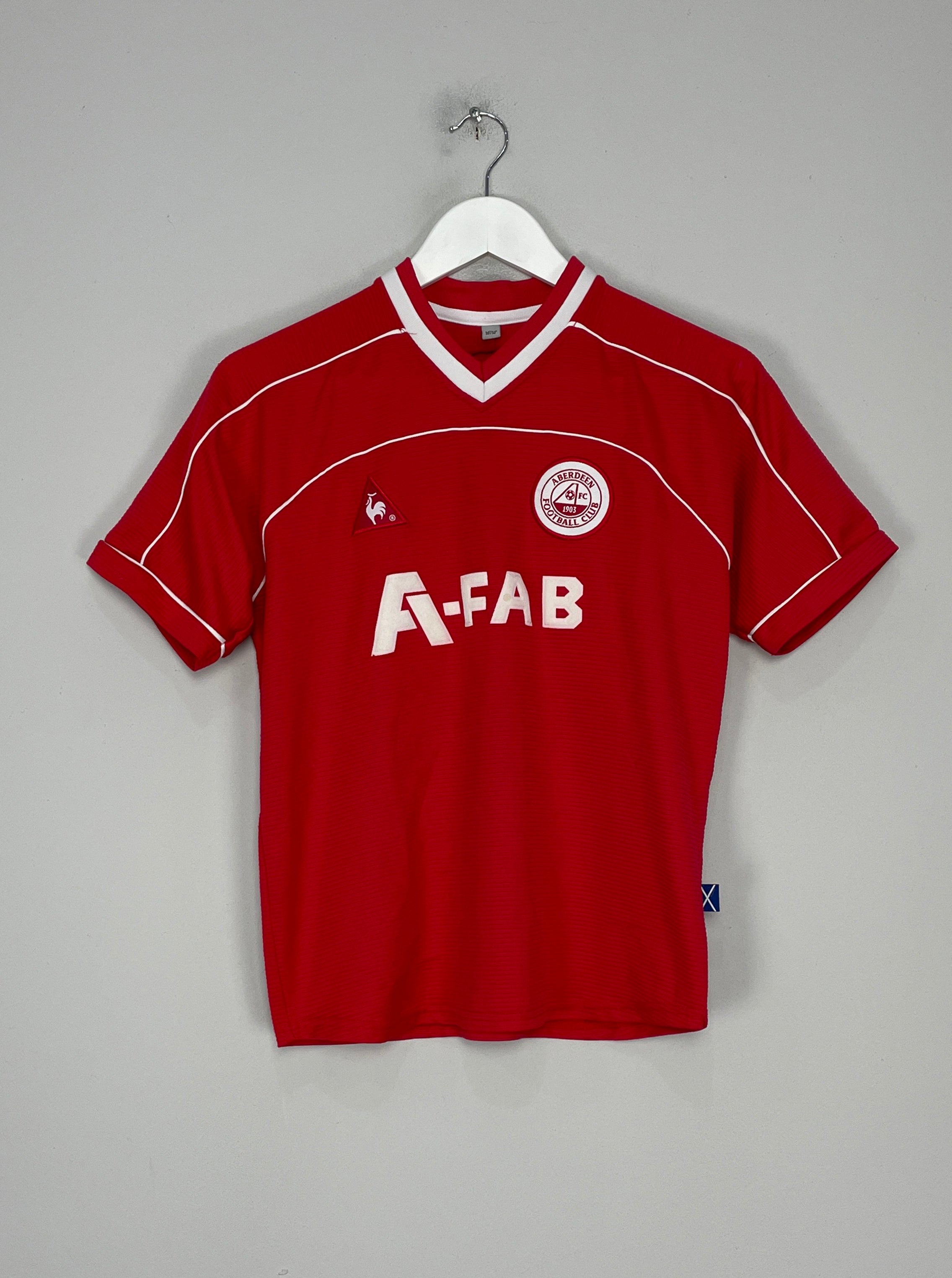 Shop 2002/04 ABERDEEN HOME SHIRT (M.KIDS) LE COQ, classic football shirts, vintage football shirts & retro soccer jerseys at Cult Kits