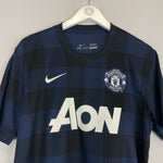 Shop 2013/14 MANCHESTER UNITED VIDIC #15 AWAY SHIRT (L) NIKE, classic football shirts, vintage football shirts & retro soccer jerseys at Cult Kits