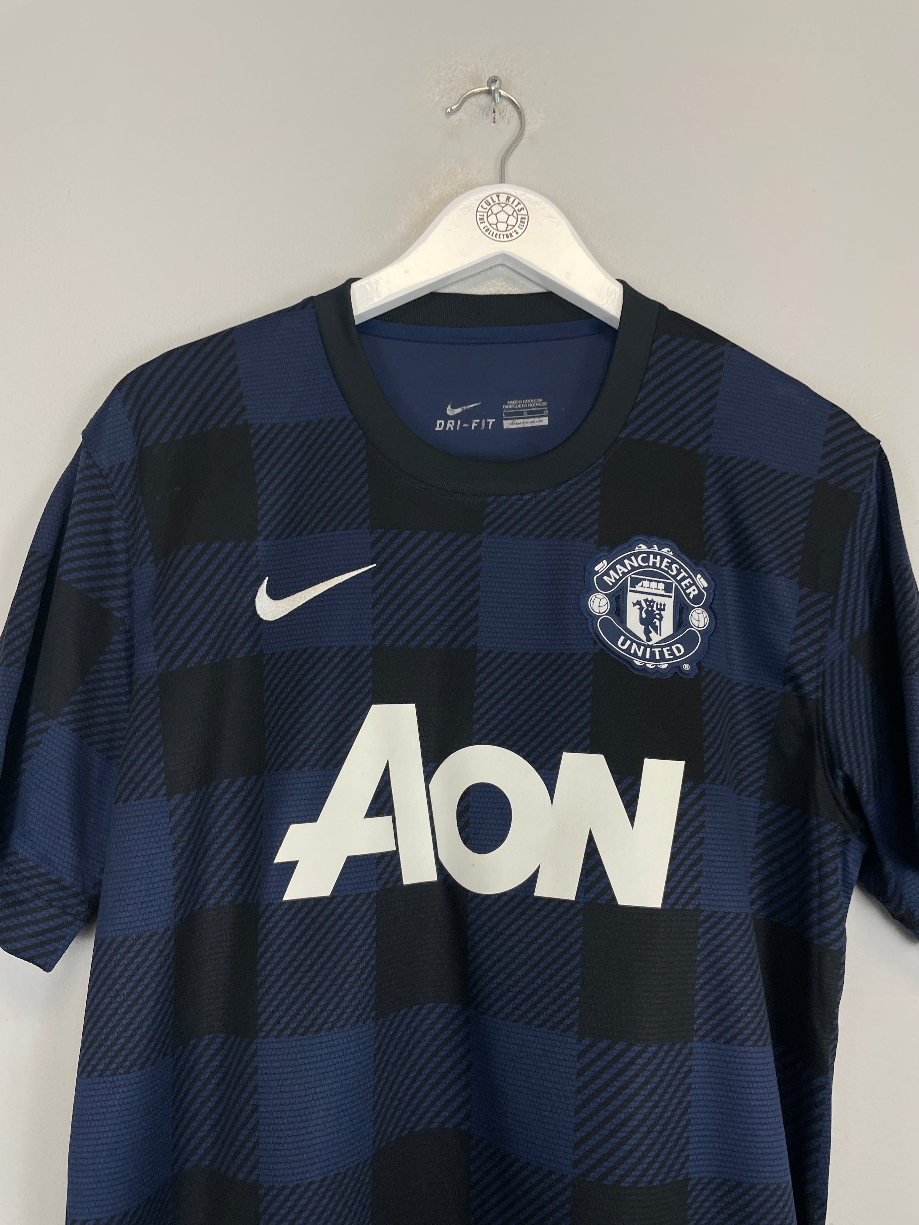 Shop 2013/14 MANCHESTER UNITED VIDIC #15 AWAY SHIRT (L) NIKE, classic football shirts, vintage football shirts & retro soccer jerseys at Cult Kits