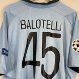 Shop 2012/13 MANCHESTER CITY BALOTELLI #45 C/L HOME SHIRT (XXL) UMBRO, classic football shirts, vintage football shirts & retro soccer jerseys at Cult Kits