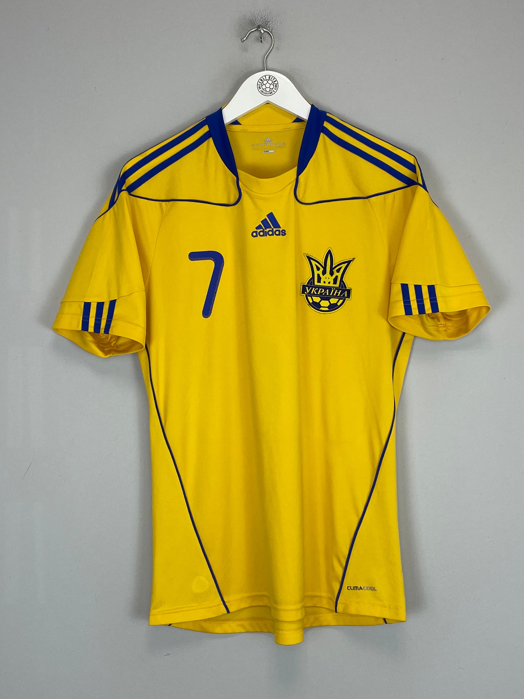 Shop 2010/12 UKRAINE SHEVCHENKO #7 HOME SHIRT (M) ADIDAS, classic football shirts, vintage football shirts & retro soccer jerseys at Cult Kits