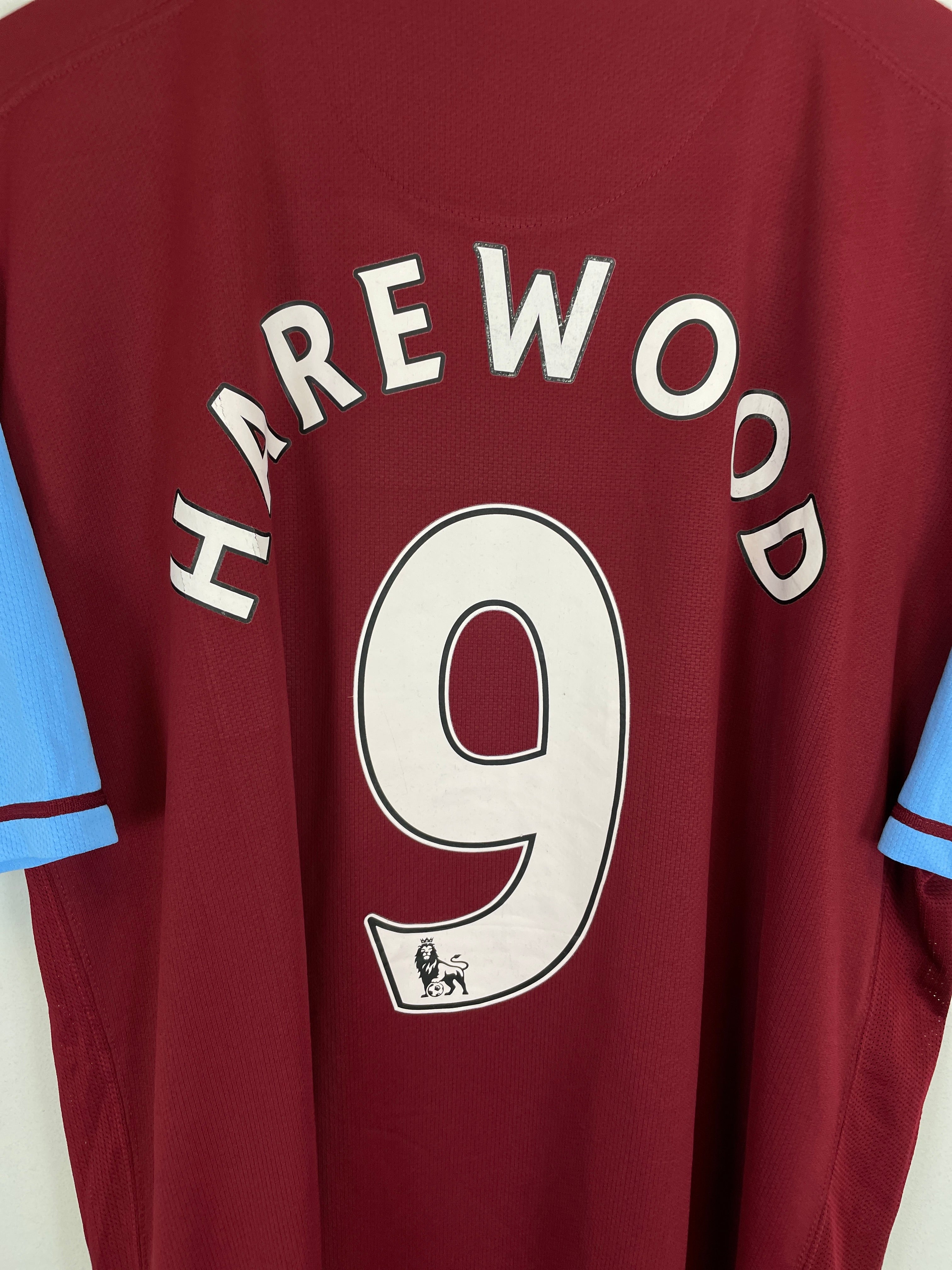 Shop 2007/08 ASTON VILLA HAREWOOD #9 HOME SHIRT (XXL) NIKE, classic football shirts, vintage football shirts & retro soccer jerseys at Cult Kits