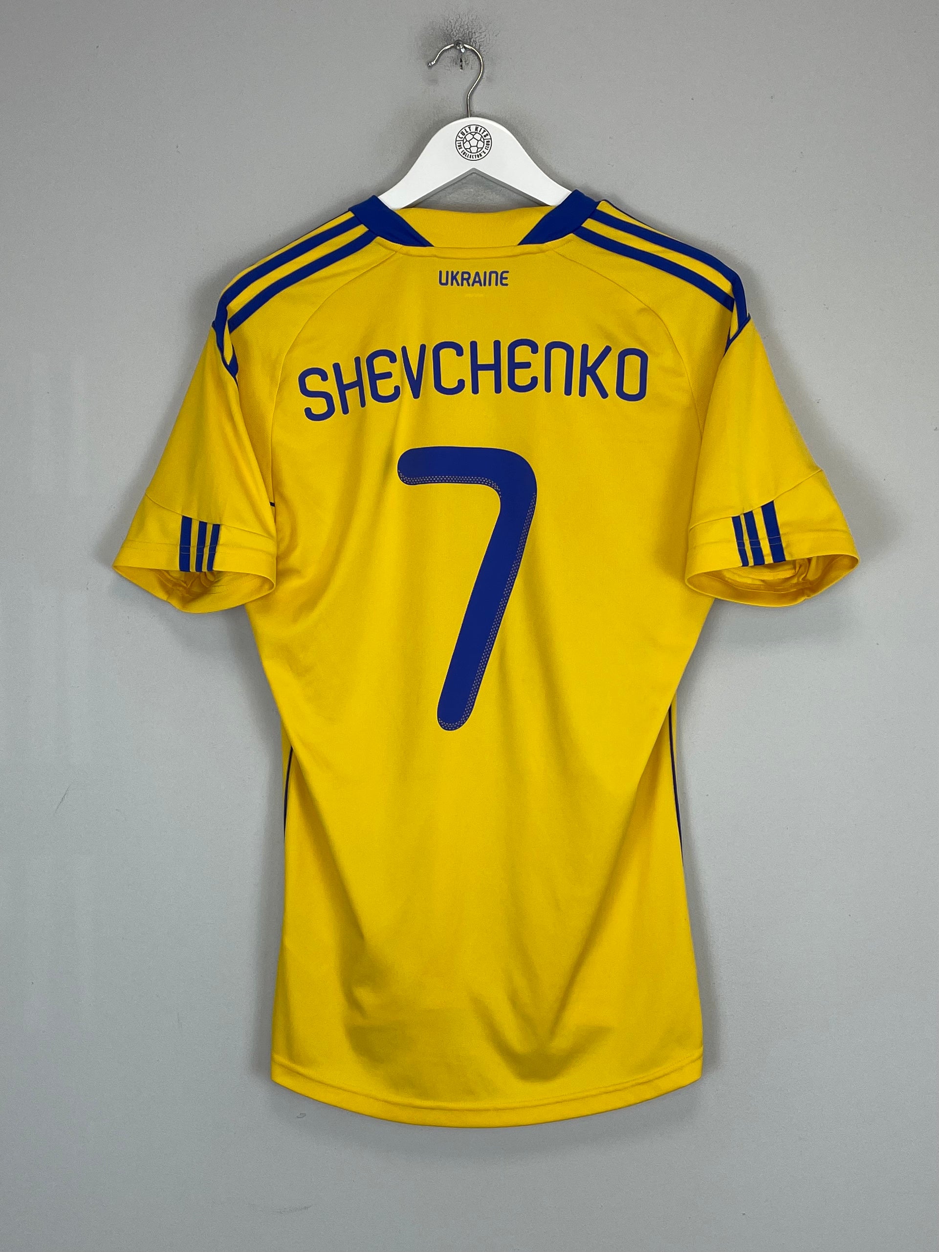 Shop 2010/12 UKRAINE SHEVCHENKO #7 HOME SHIRT (M) ADIDAS, classic football shirts, vintage football shirts & retro soccer jerseys at Cult Kits