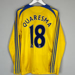 Shop 2008/09 CHELSEA QUARESMA #18 L/S THIRD SHIRT (M) ADIDAS, classic football shirts, vintage football shirts & retro soccer jerseys at Cult Kits