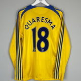 Shop 2008/09 CHELSEA QUARESMA #18 L/S THIRD SHIRT (M) ADIDAS, classic football shirts, vintage football shirts & retro soccer jerseys at Cult Kits