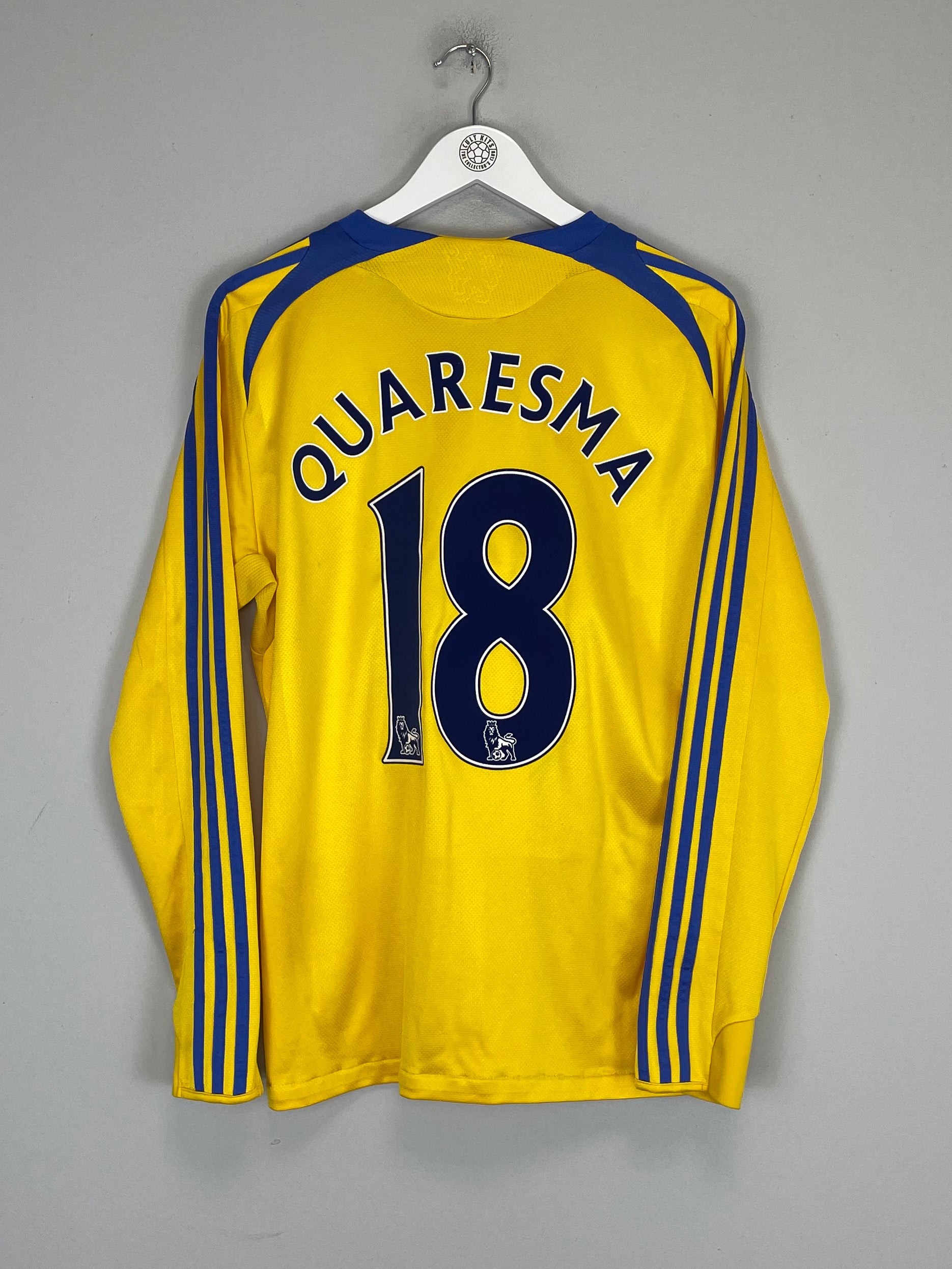 Shop 2008/09 CHELSEA QUARESMA #18 L/S THIRD SHIRT (M) ADIDAS, classic football shirts, vintage football shirts & retro soccer jerseys at Cult Kits