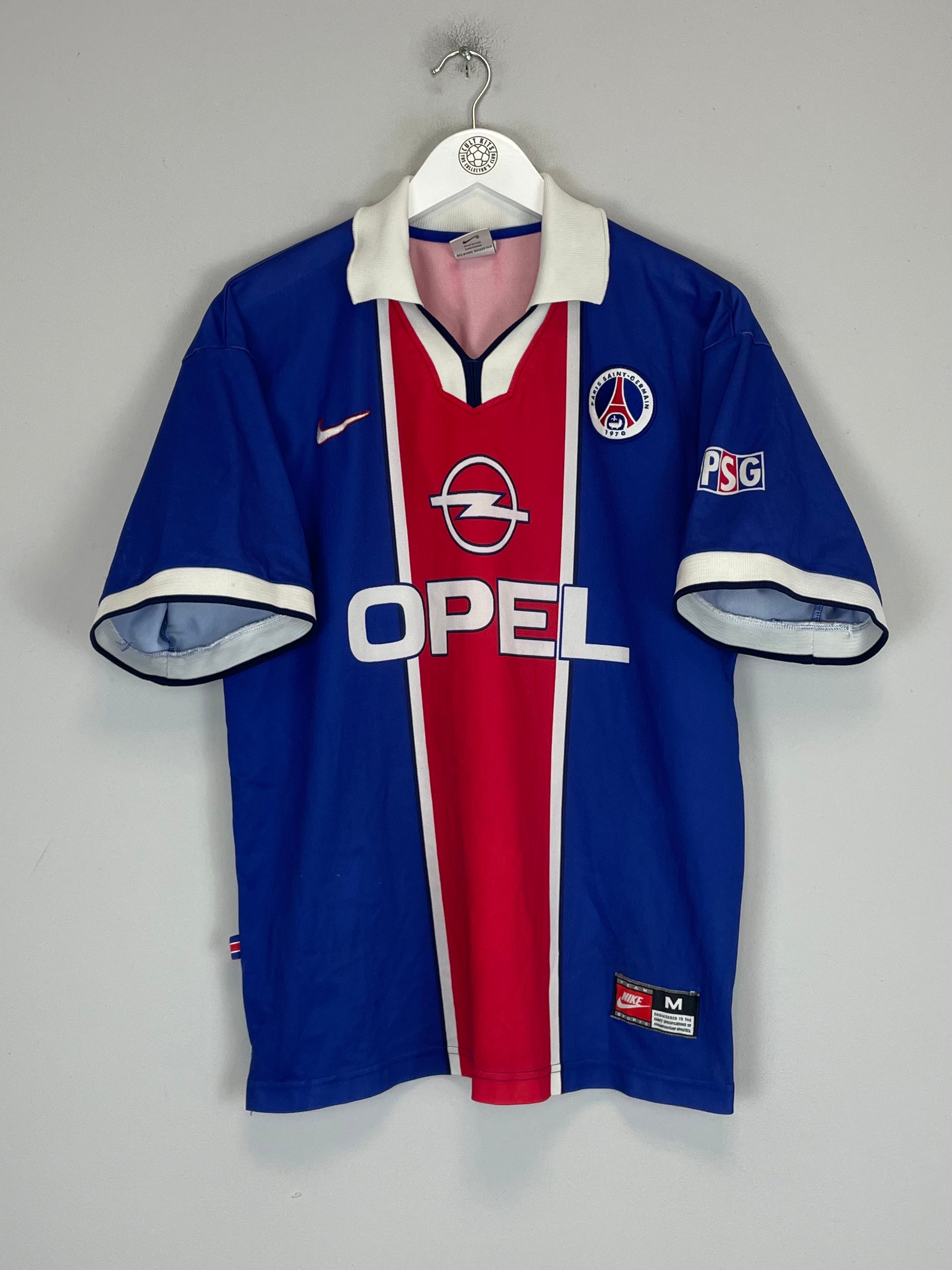 Shop 1997/98 PSG HOME SHIRT (M) NIKE, classic football shirts, vintage football shirts & retro soccer jerseys at Cult Kits