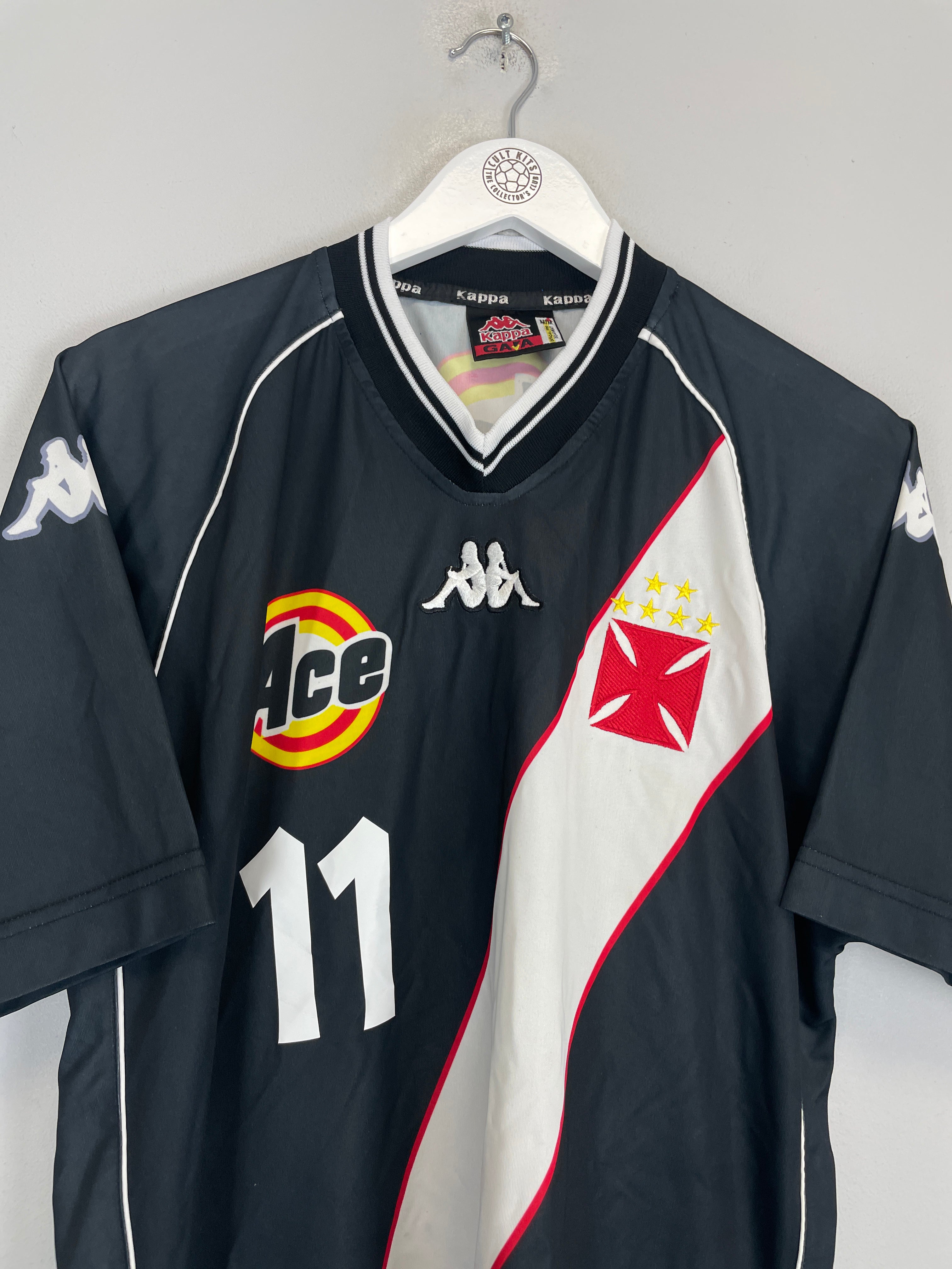Shop 2000 VASCO DA GAMA ROMARIO #11 HOME SHIRT (M) KAPPA, classic football shirts, vintage football shirts & retro soccer jerseys at Cult Kits