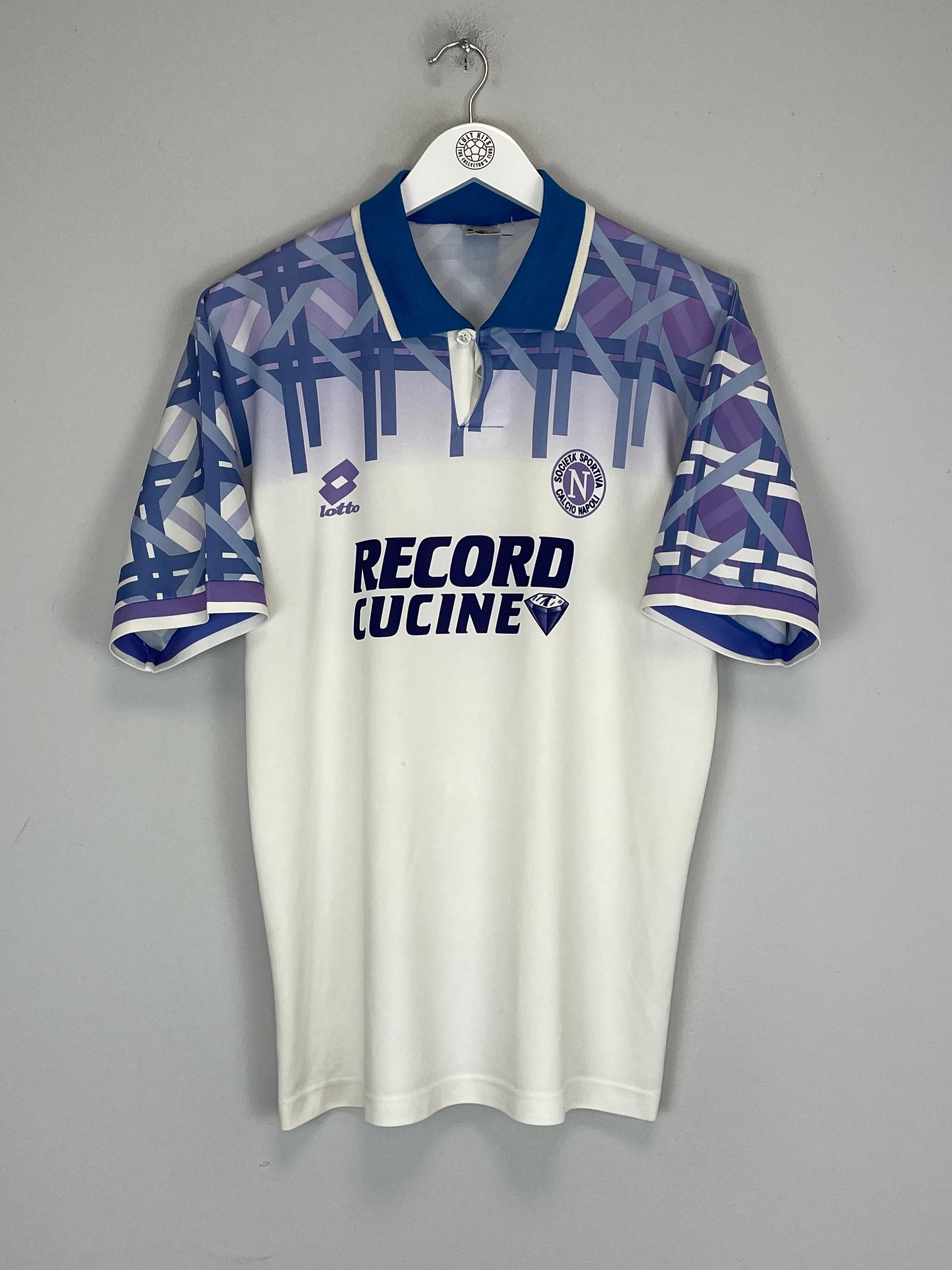Shop 1994/96 NAPOLI AWAY SHIRT (M) LOTTO, classic football shirts, vintage football shirts & retro soccer jerseys at Cult Kits
