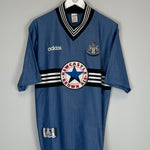 Shop 1996/97 NEWCASTLE UNITED AWAY SHIRT (L) ADIDAS, classic football shirts, vintage football shirts & retro soccer jerseys at Cult Kits