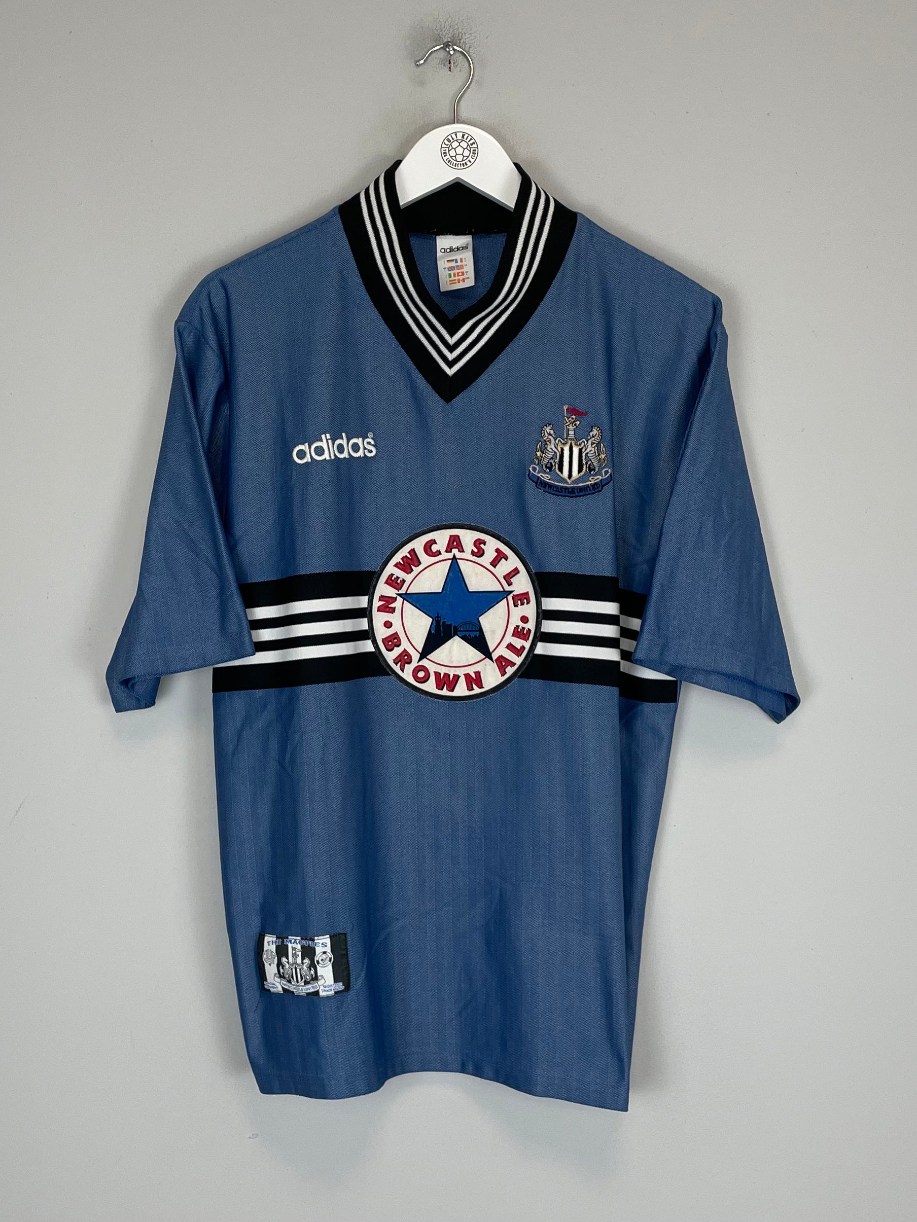 Shop 1996/97 NEWCASTLE UNITED AWAY SHIRT (L) ADIDAS, classic football shirts, vintage football shirts & retro soccer jerseys at Cult Kits