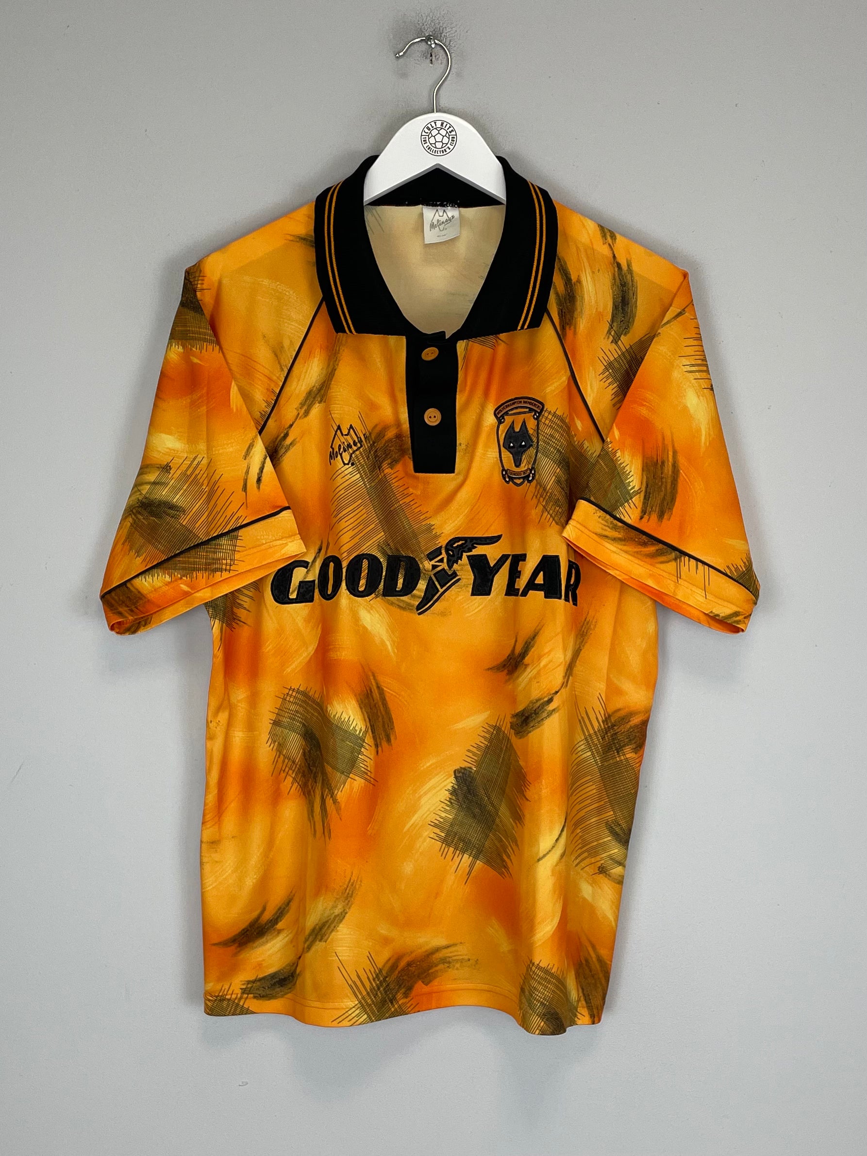 Shop 1992/93 WOLVES HOME SHIRT (L) MOLINEUX, classic football shirts, vintage football shirts & retro soccer jerseys at Cult Kits