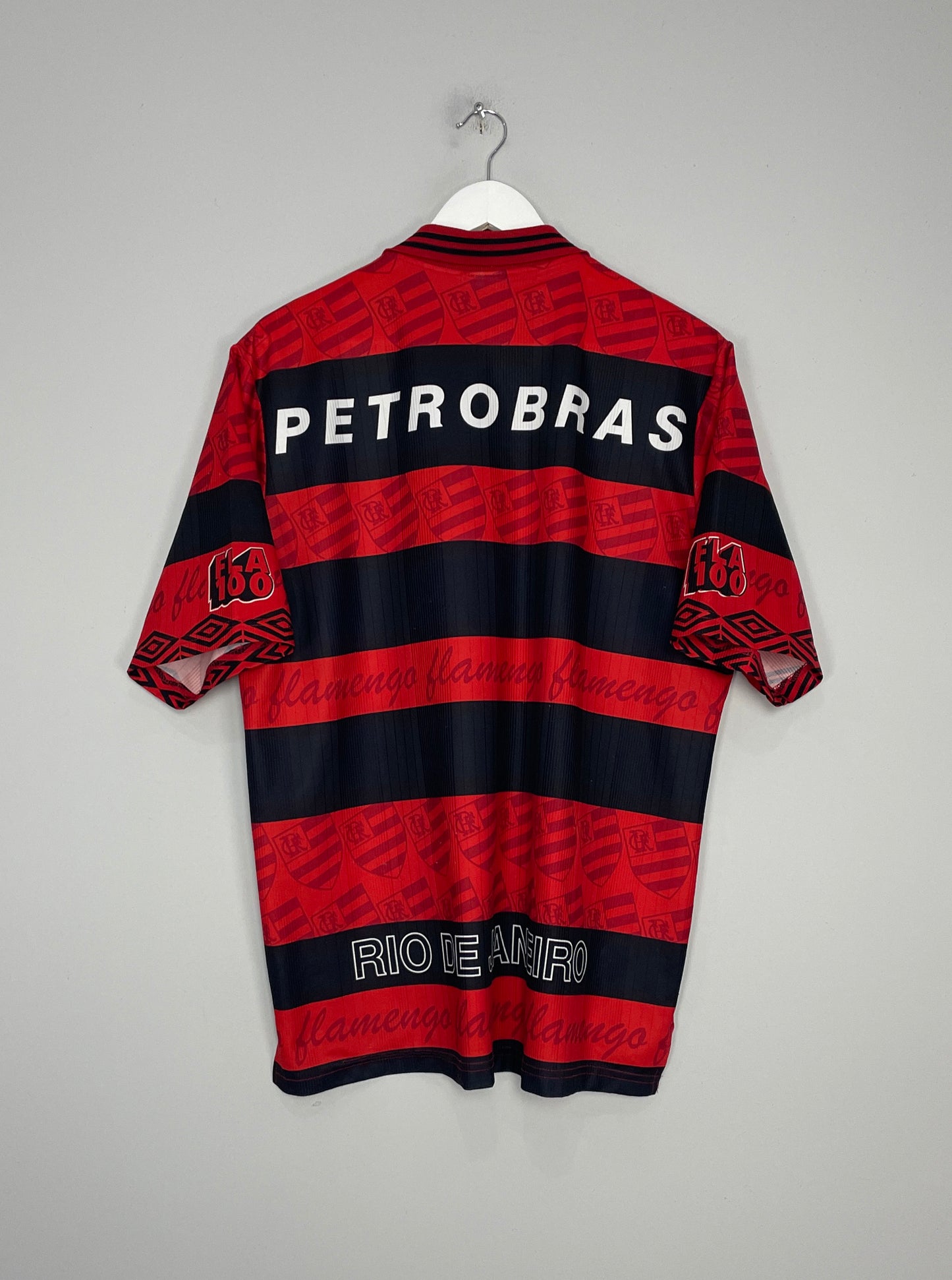 1995/96 FLAMENGO *CENTENARY* HOME SHIRT (L) UMBRO